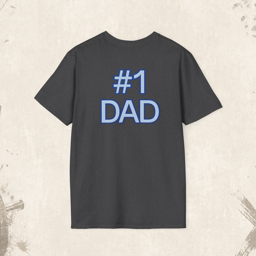 #1 Dad Badge T-Shirt – Celebrate the World's Greatest Dad