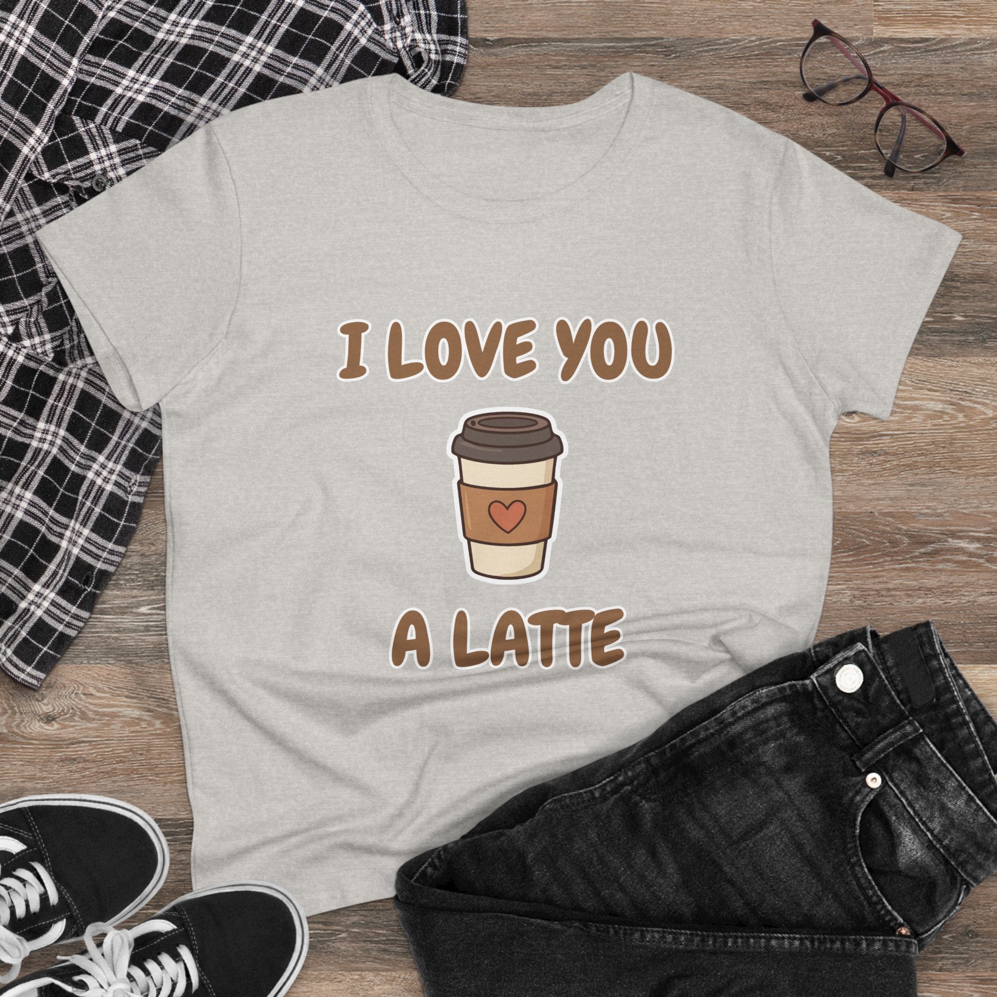 I Love You A Latte Coffee Tee