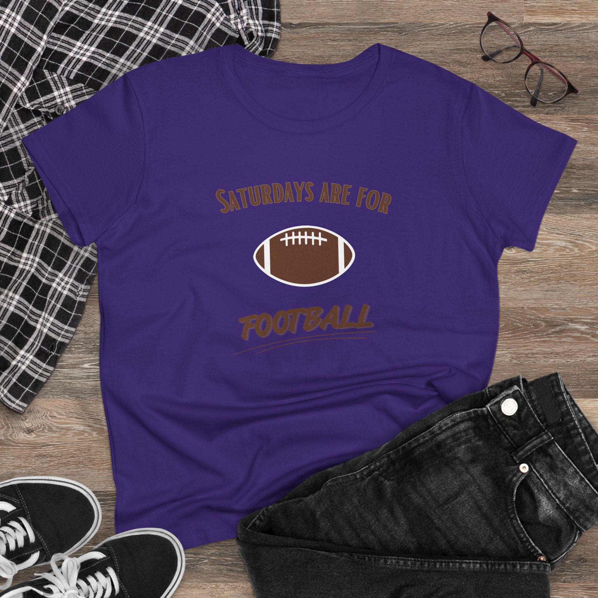 Saturdays Are For Football Tee — Women’s Football Graphic Shirt