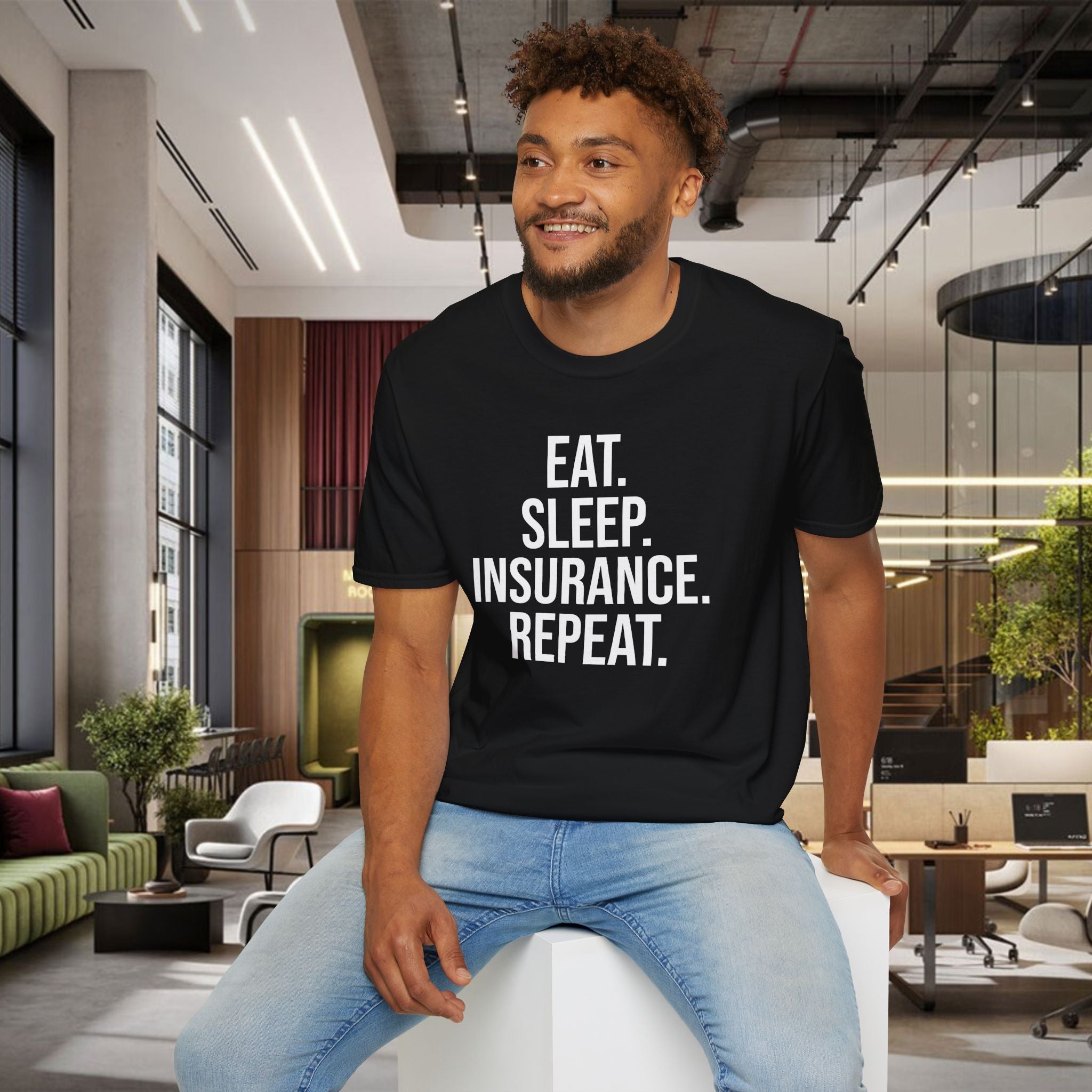 Eat. Sleep. Insurance. T-Shirt — Funny Insurance Agent Shirt for Professionals & Gift