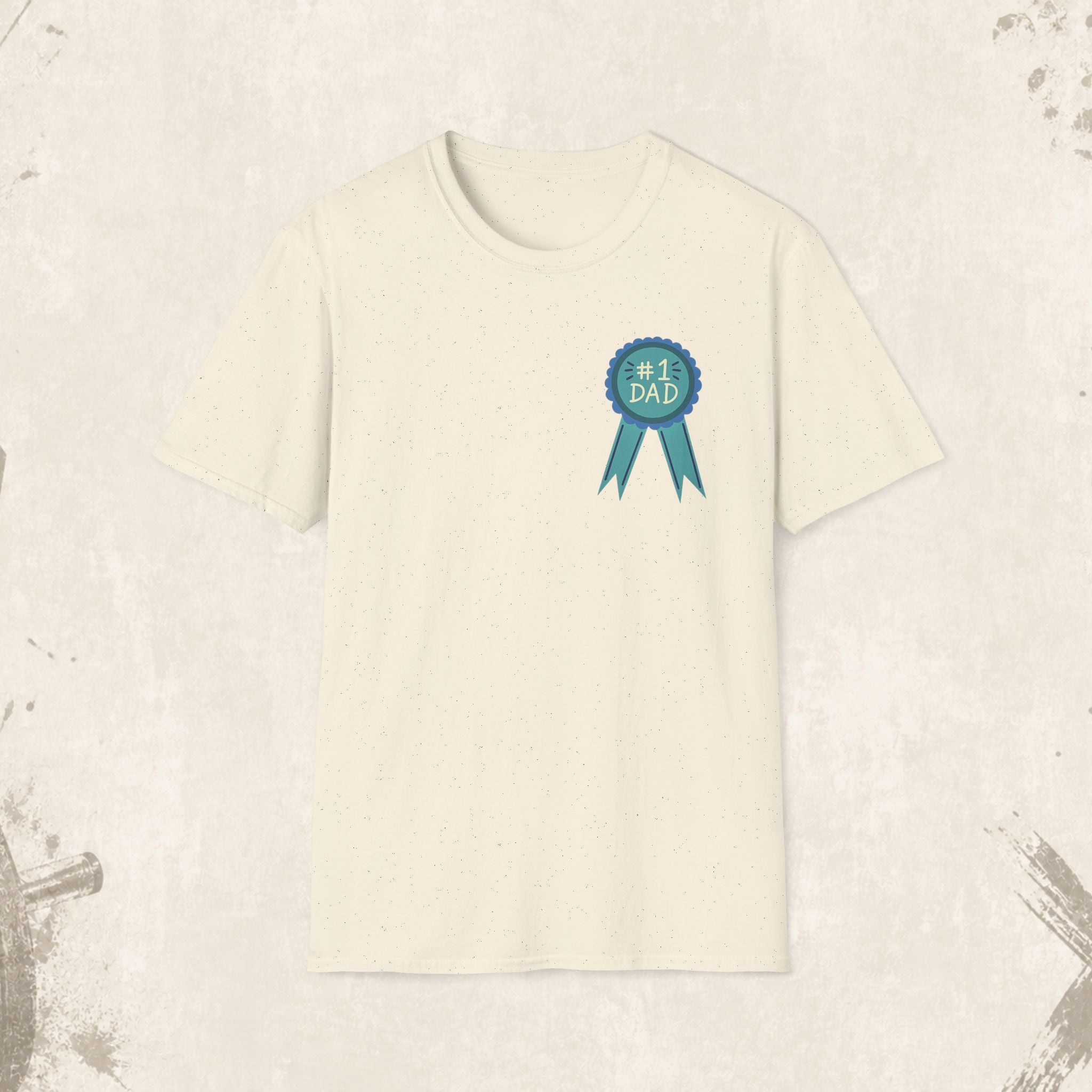 #1 Dad Badge T-Shirt – Celebrate the World's Greatest Dad