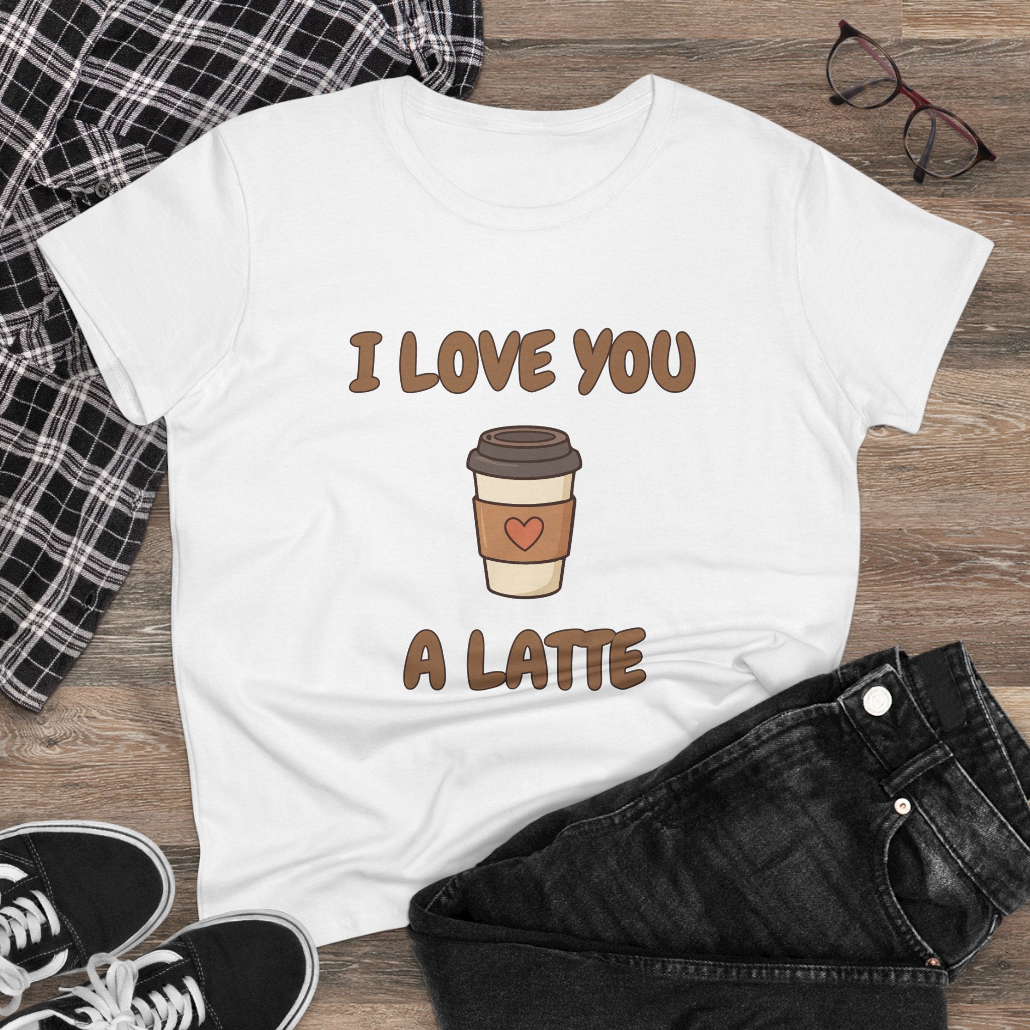 I Love You A Latte Coffee Tee