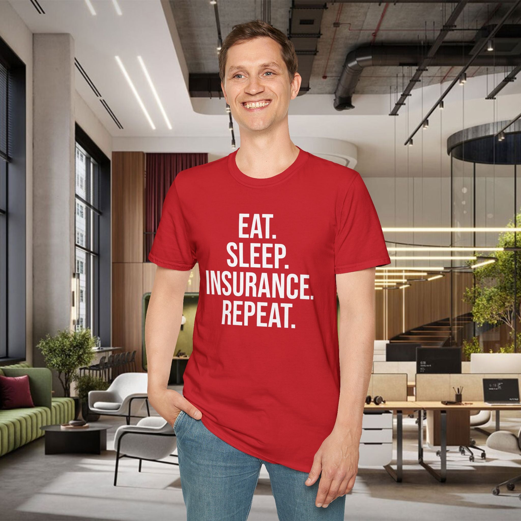 Eat. Sleep. Insurance. T-Shirt — Funny Insurance Agent Shirt for Professionals & Gift