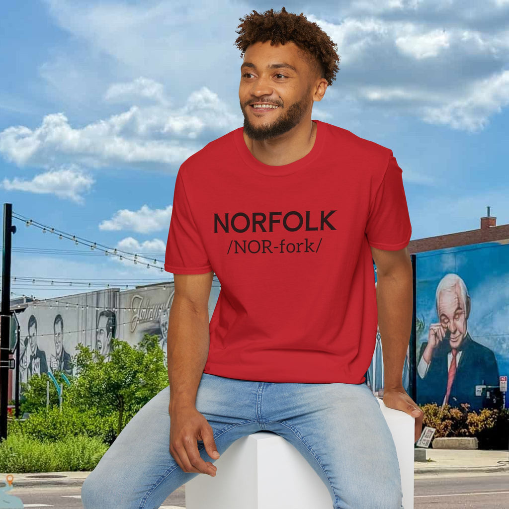 Norfolk Pronunciation T-Shirt — "NOR-fork" City Pride Tee