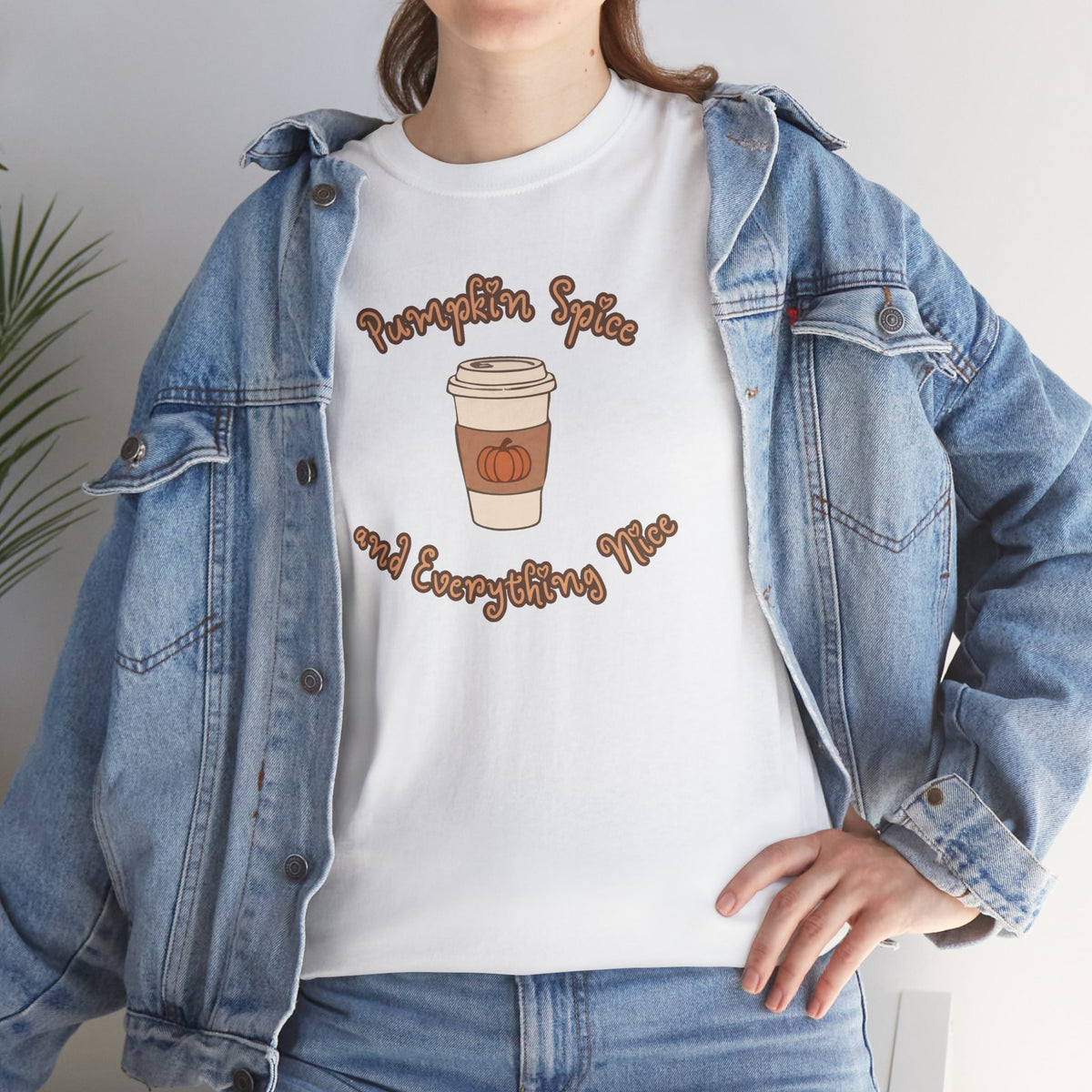 Coffee Tee — "Pumpkin Spice and Everything Nice" Pumpkin Spice Coffee Shirt