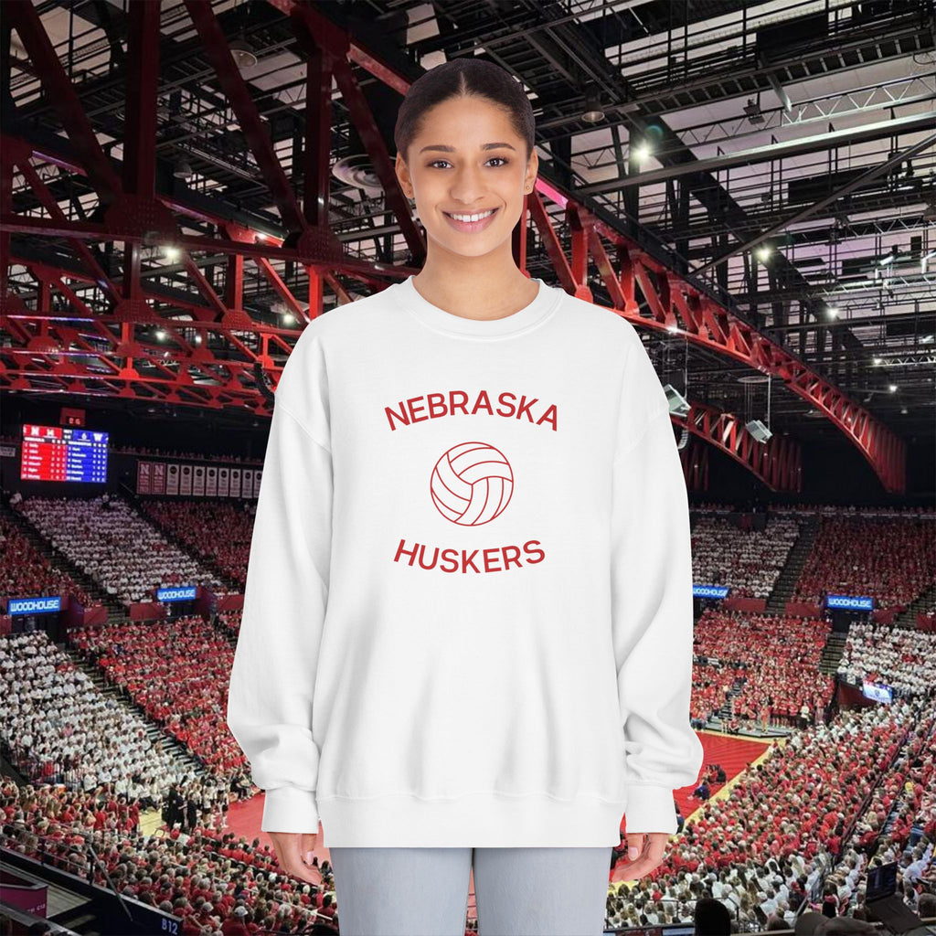 Nebraska Huskers Volleyball Crewneck Sweatshirt