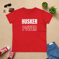 Husker Power Women's T‑Shirt — Bold Red Fan Tee