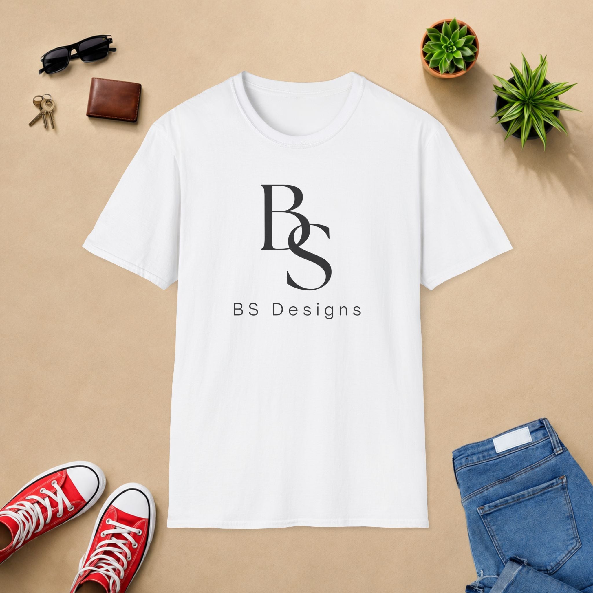 T-Shirt — BS Monogram Logo Tee (BS Designs)