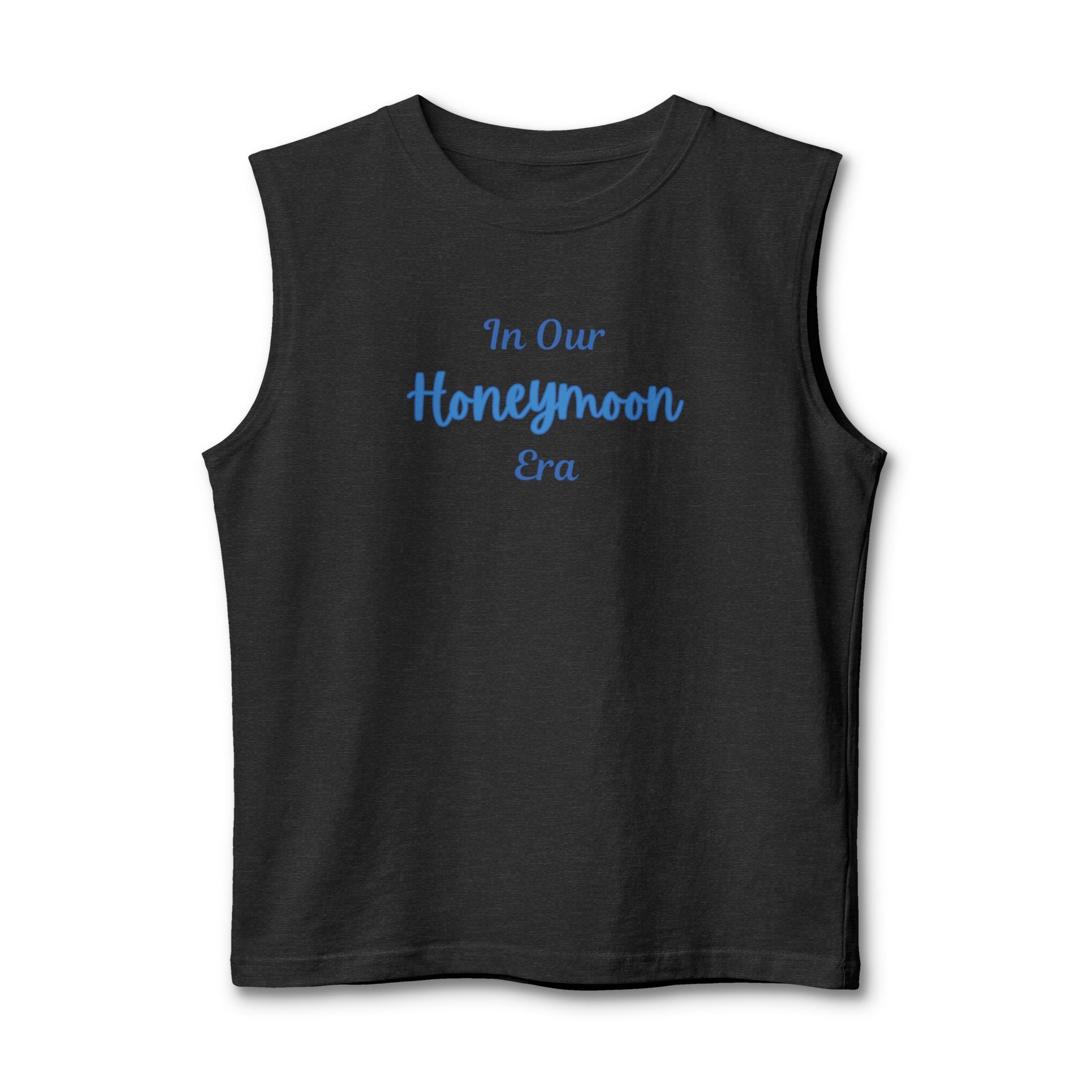 Honeymoon Era Muscle Tank for Husband — 'In Our Honeymoon Era' Front & 'Husband' Back