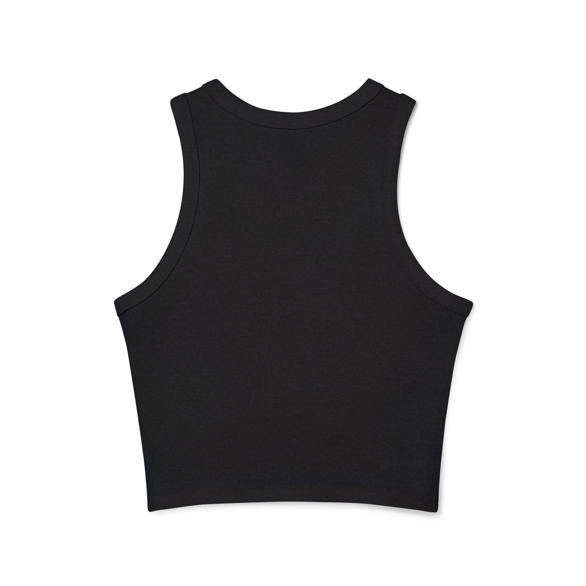 USA Racerback Tank Top — Women's Patriotic Micro Rib Crop