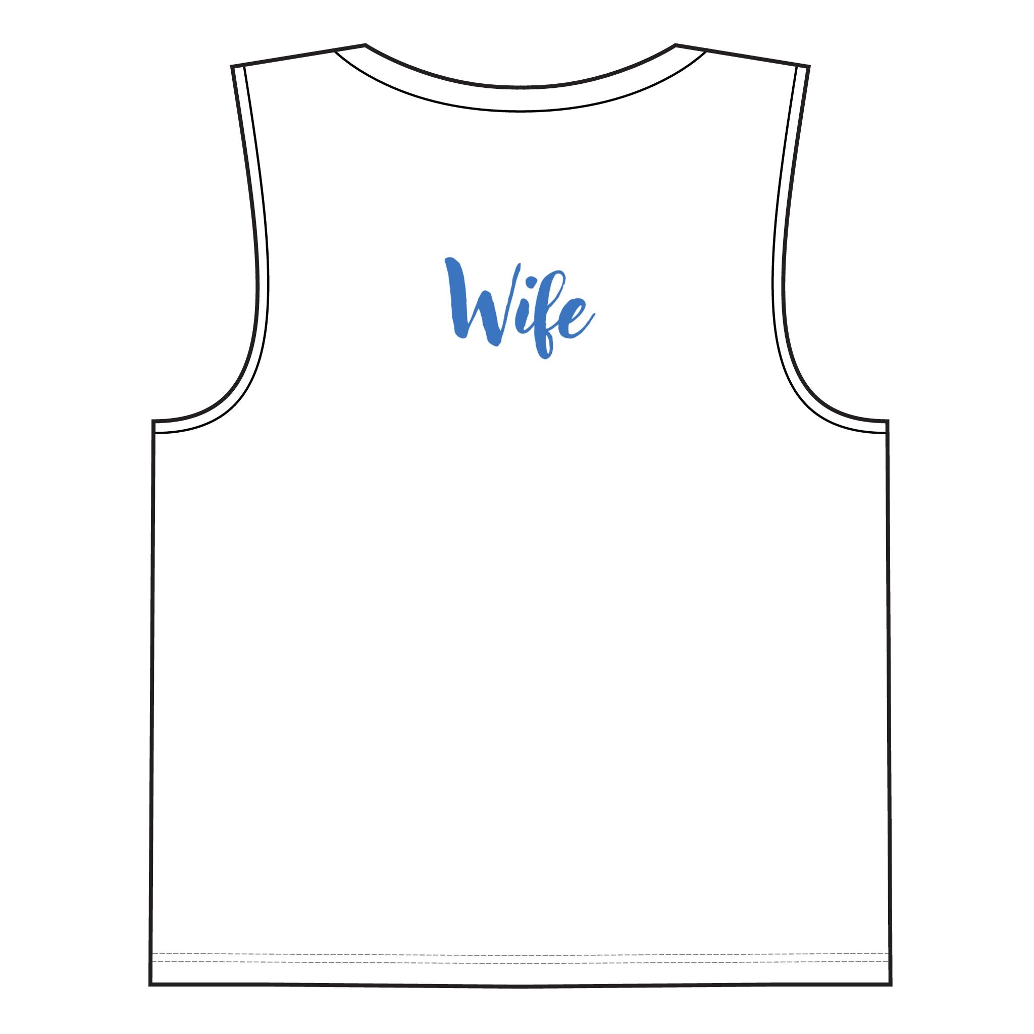 Honeymoon Era Muscle Tank for Wife — 'In Our Honeymoon Era' Front & 'Wife' Back