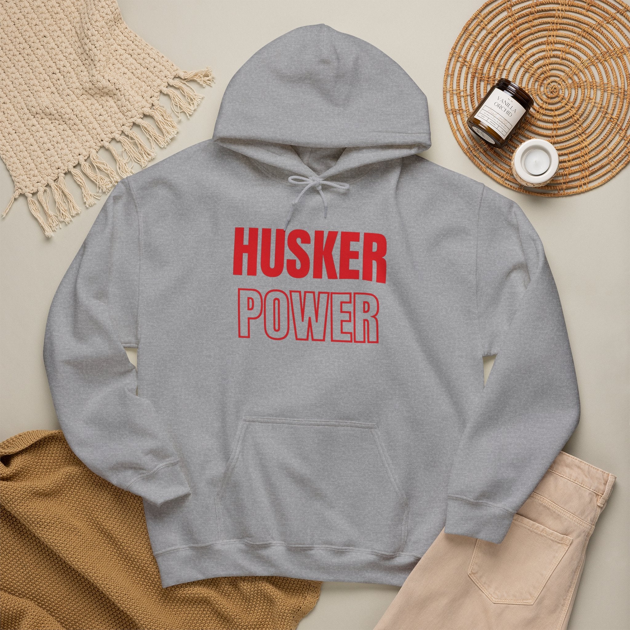 Husker Power Hoodie — College Team Pullover for Fans