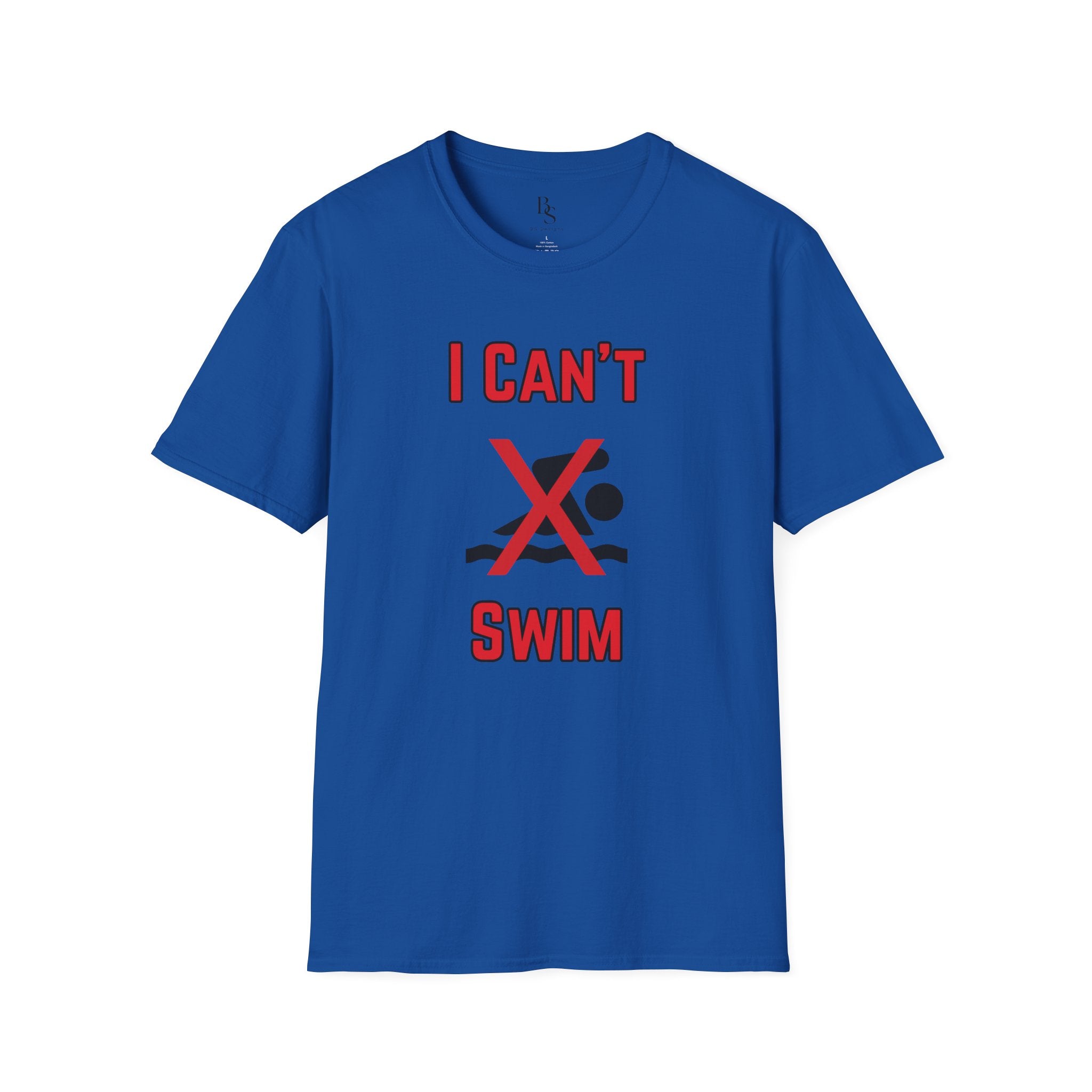 I Can't Swim T-Shirt — Funny Swim Humor Tee