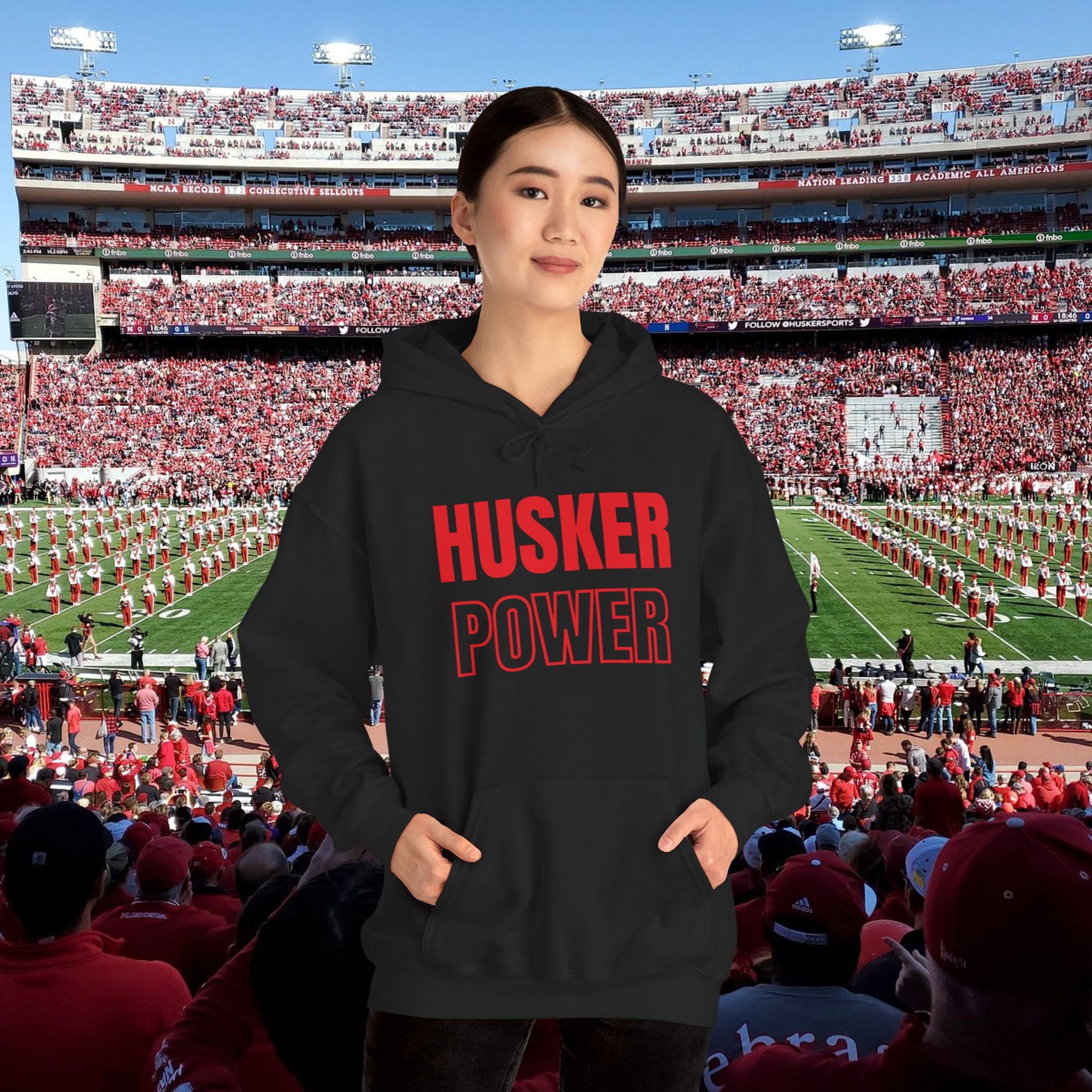 Husker Power Hoodie — College Team Pullover for Fans