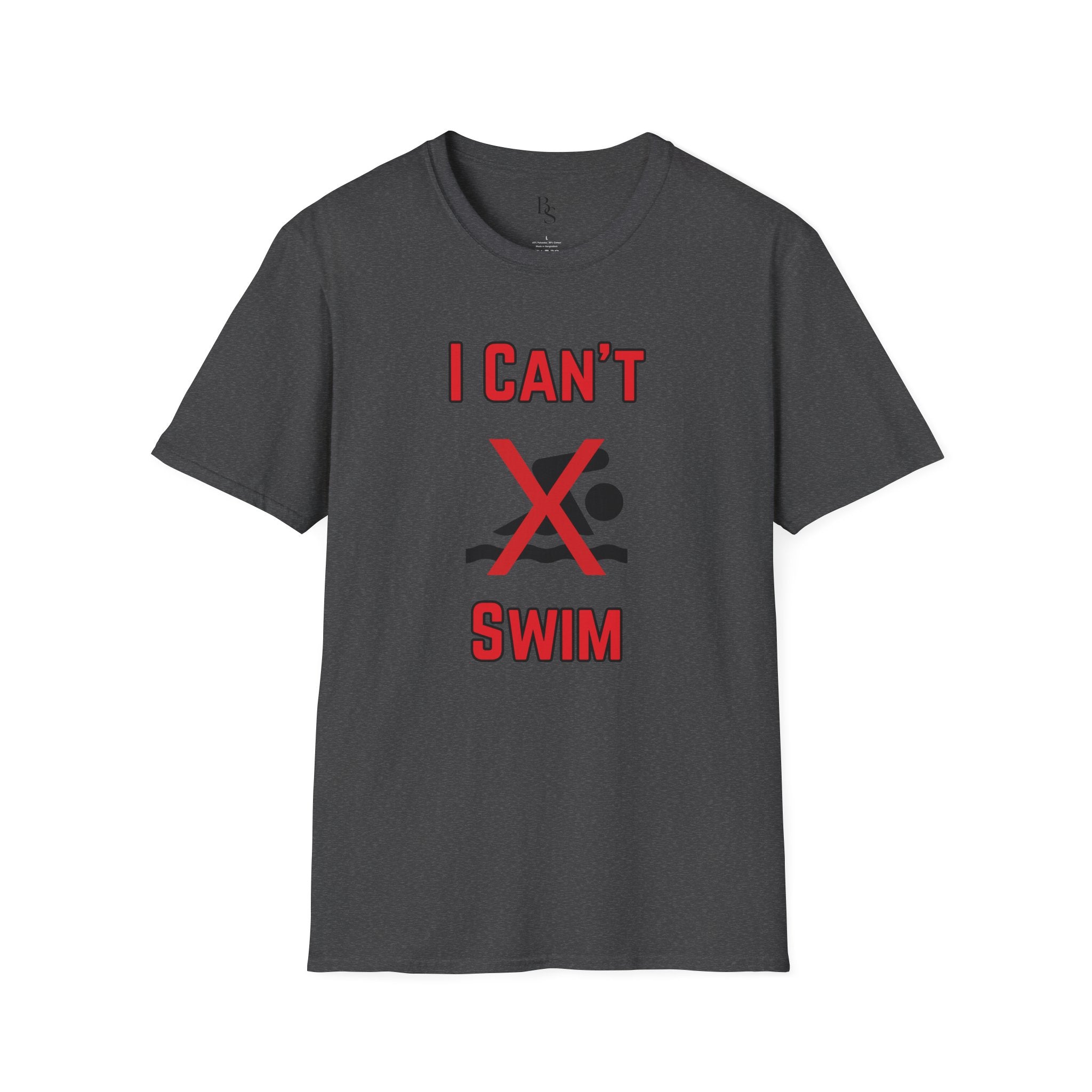 I Can't Swim T-Shirt — Funny Swim Humor Tee