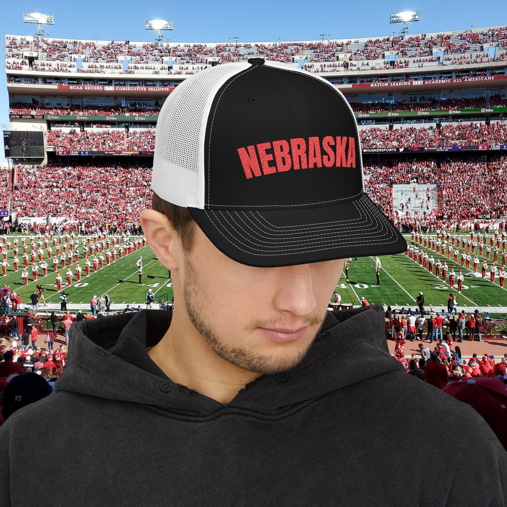Nebraska Trucker Hat – Vintage Embroidered Snapback Cap