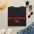 Blackout Nebraska T-Shirt — Bold Red State Graphic Tee