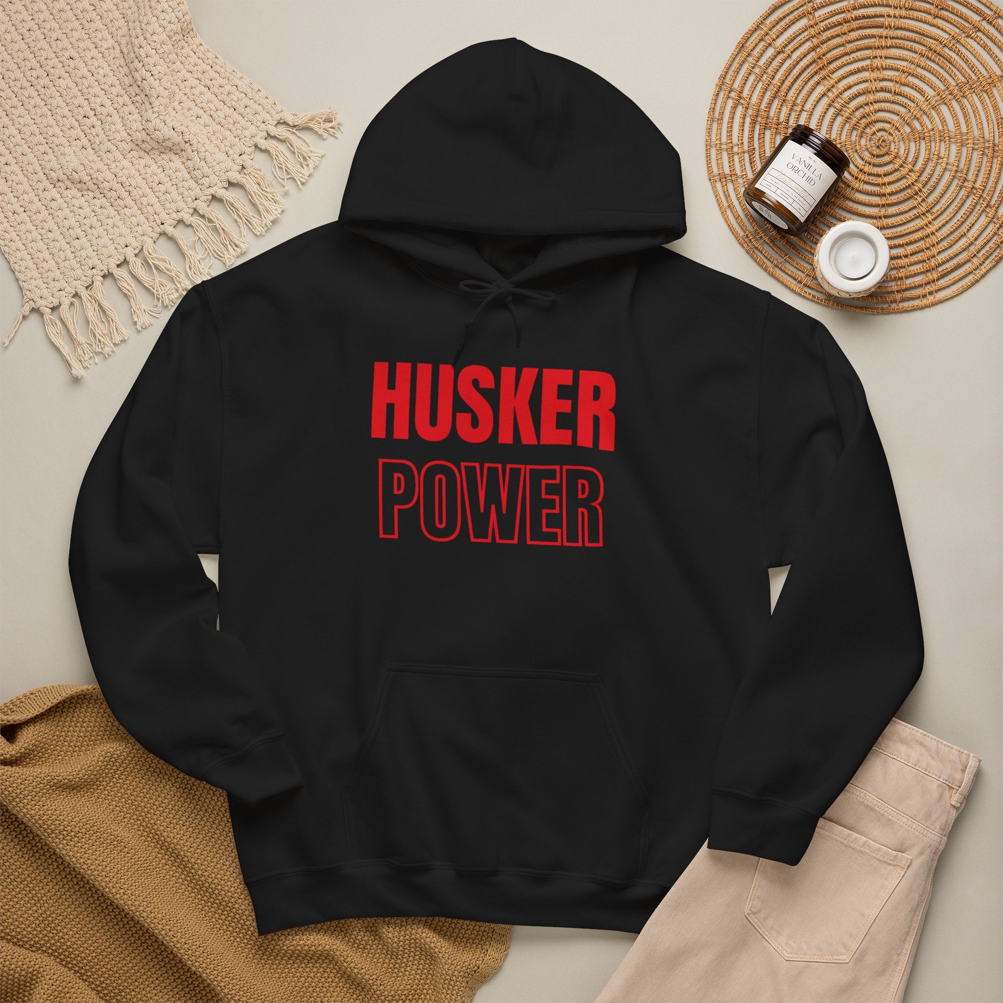 Husker Power Hoodie — College Team Pullover for Fans