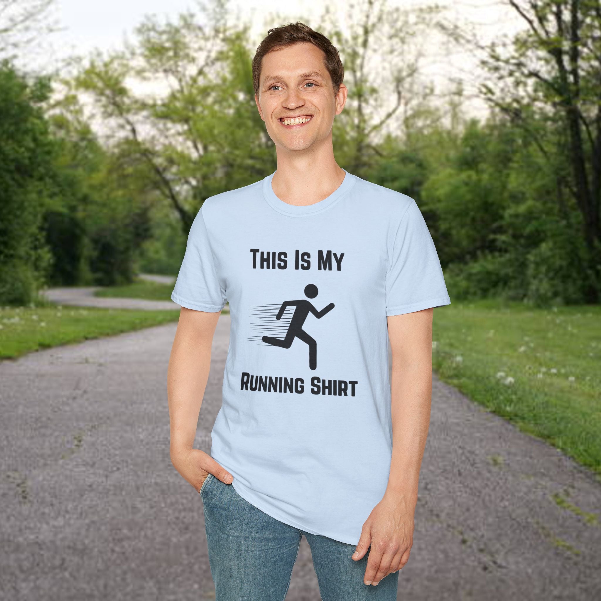 Running Shirt — "This Is My Running Shirt" Graphic Tee for Runners