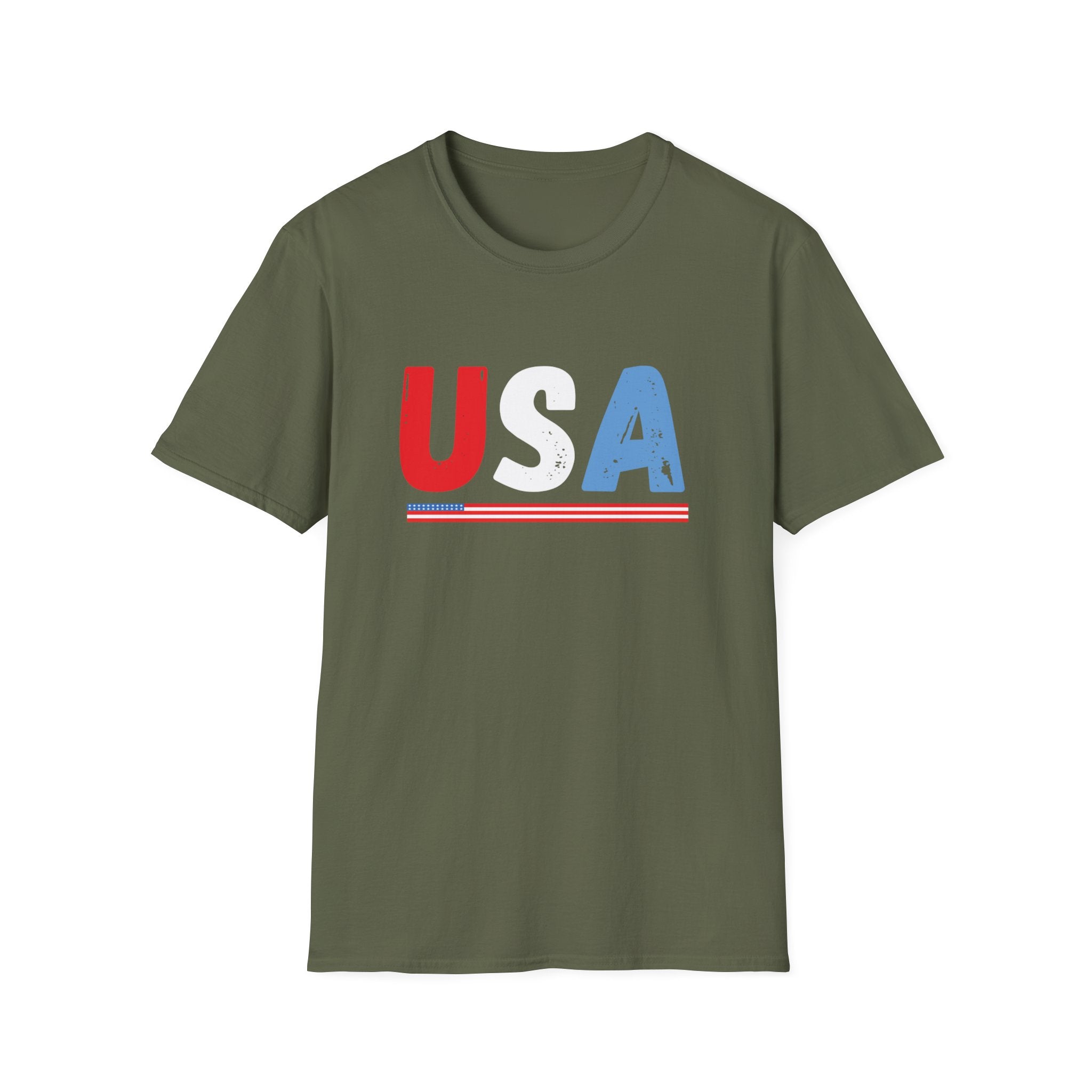 USA Retro Flag T-Shirt — Patriotic 4th of July Tee
