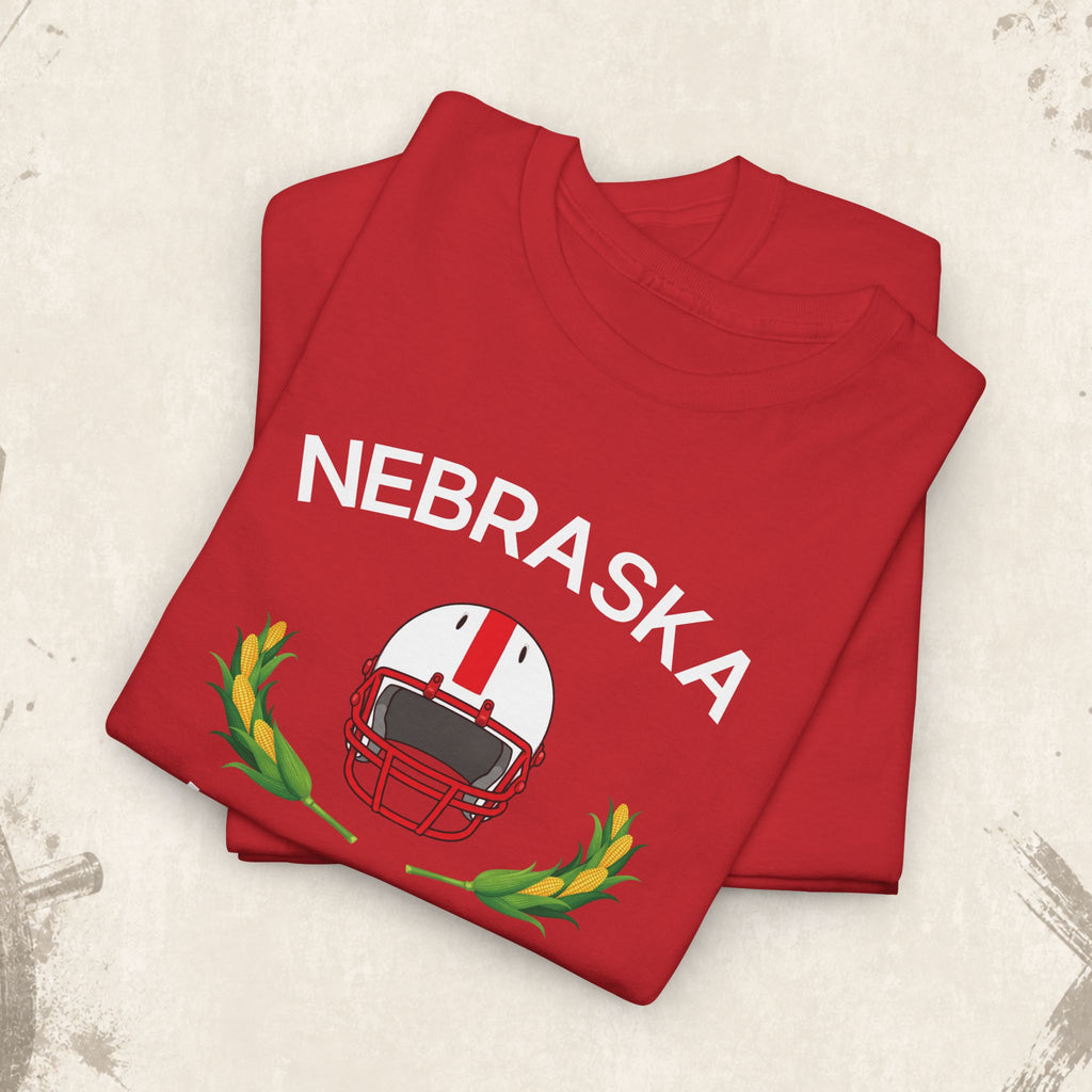 Nebraska Huskers Football Helmet T-Shirt — College Game Day Tee