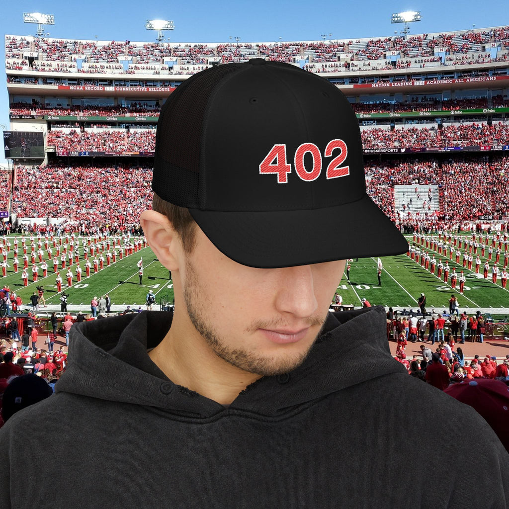 402 Trucker Snapback Cap — Retro Athletic Mesh Baseball Hat