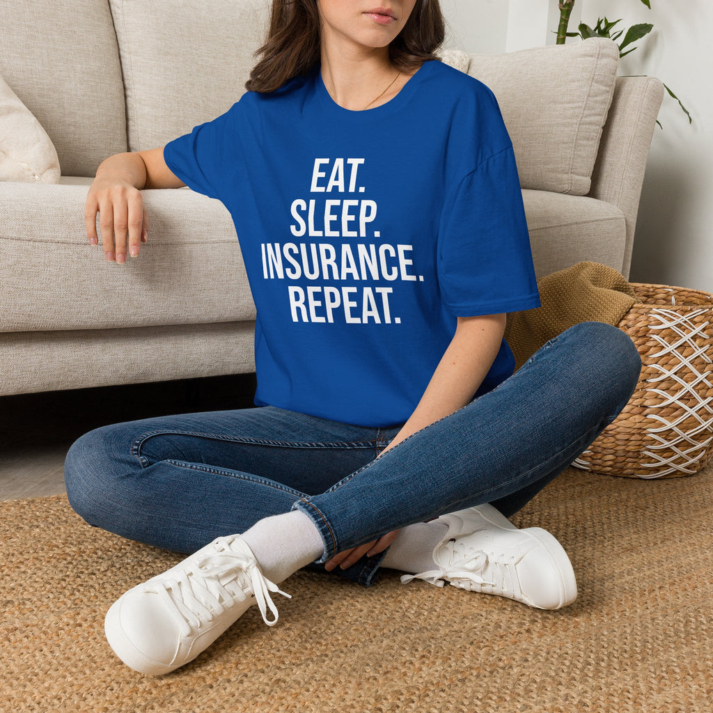 Eat. Sleep. Insurance. T-Shirt — Funny Insurance Agent Shirt for Professionals & Gift
