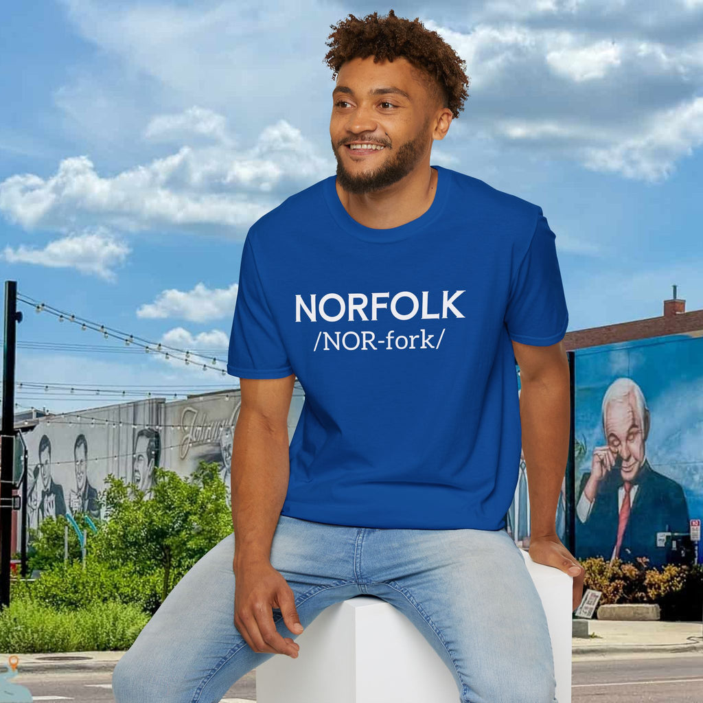 Norfolk Pronunciation T-Shirt — "NOR-fork" City Pride Tee