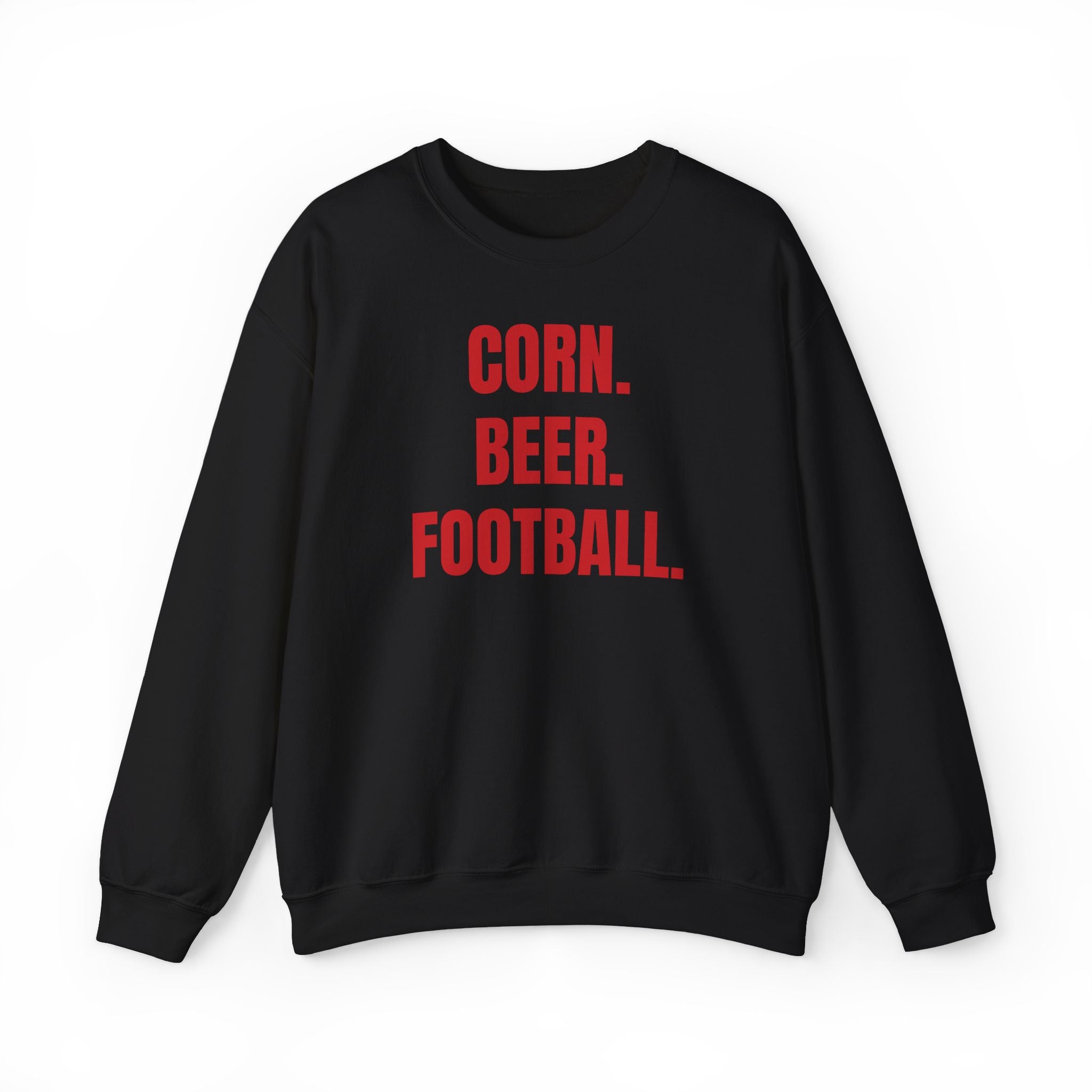 Corn. Beer. Football. Sweatshirt — Casual Game Day Crewneck