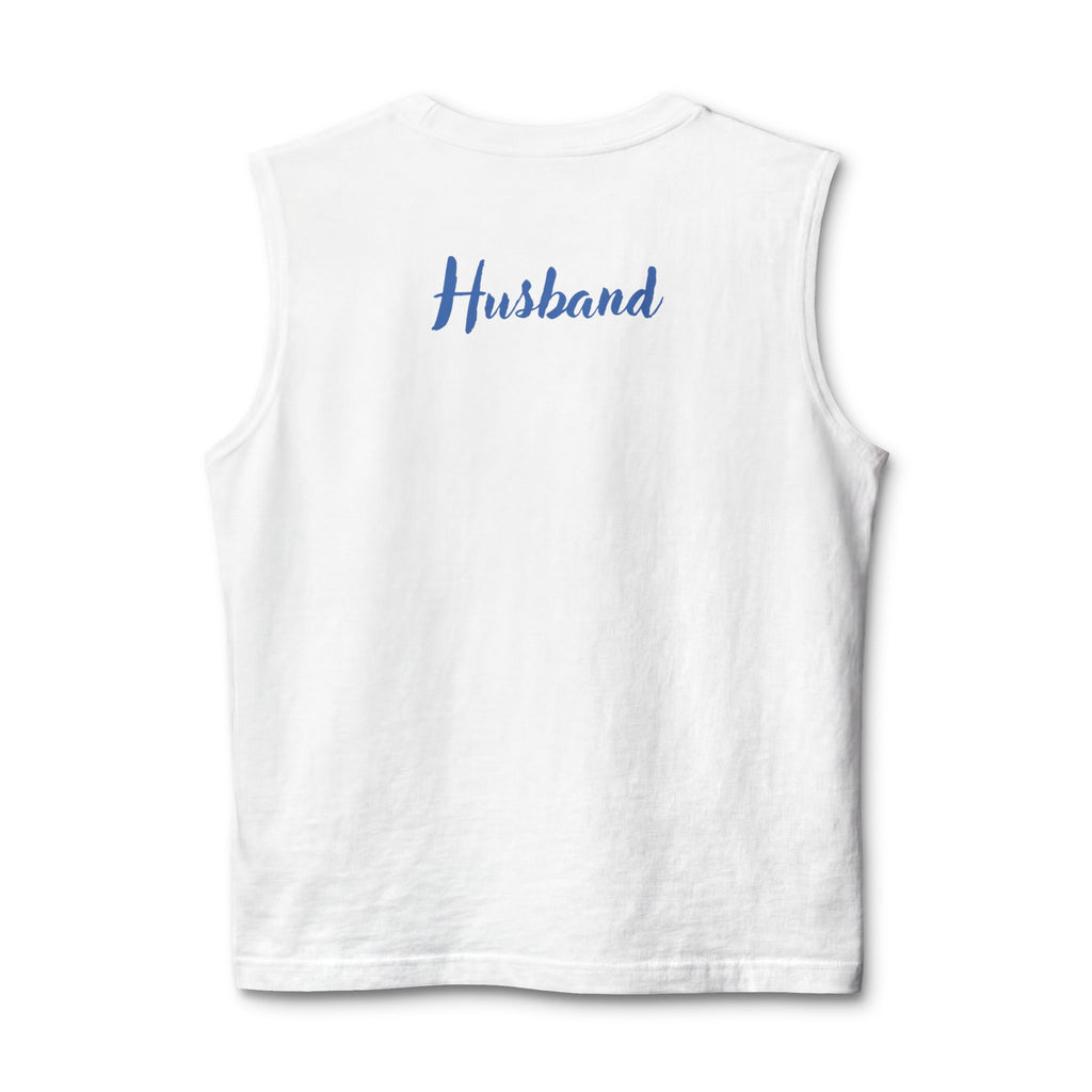 Honeymoon Era Muscle Tank for Husband — 'In Our Honeymoon Era' Front & 'Husband' Back