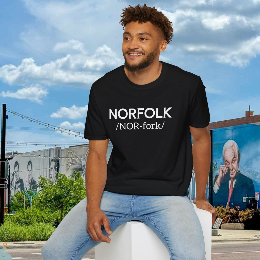 Norfolk Pronunciation T-Shirt — "NOR-fork" City Pride Tee
