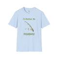 Fishing T-Shirt — "I'd Rather Be Fishing!" Casual Angler Tee