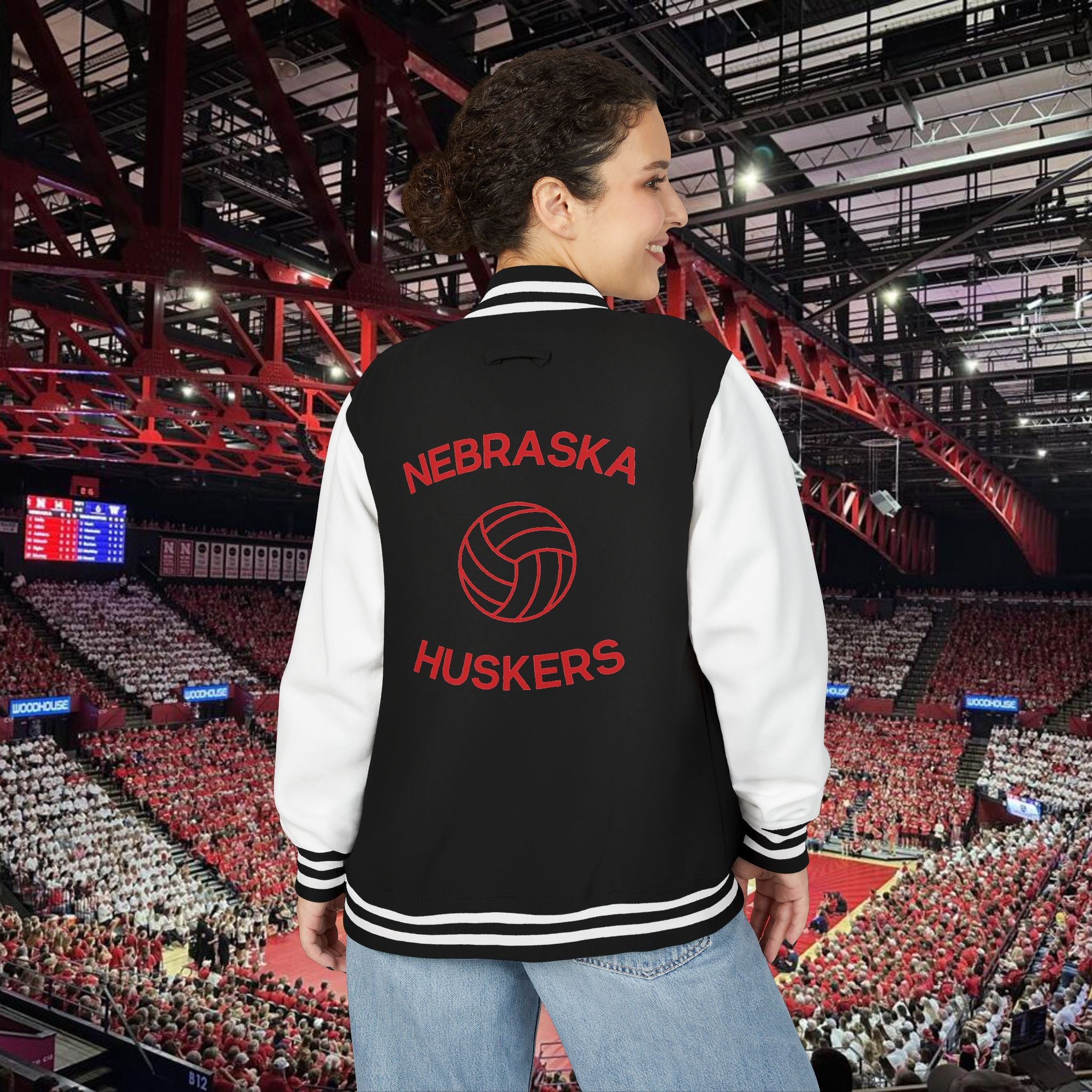 Nebraska Huskers Volleyball Letterman Jacket