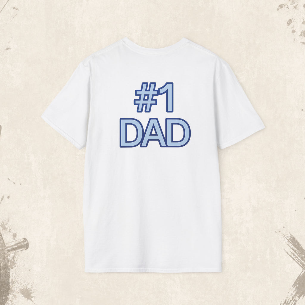 #1 Dad Badge T-Shirt – Celebrate the World's Greatest Dad