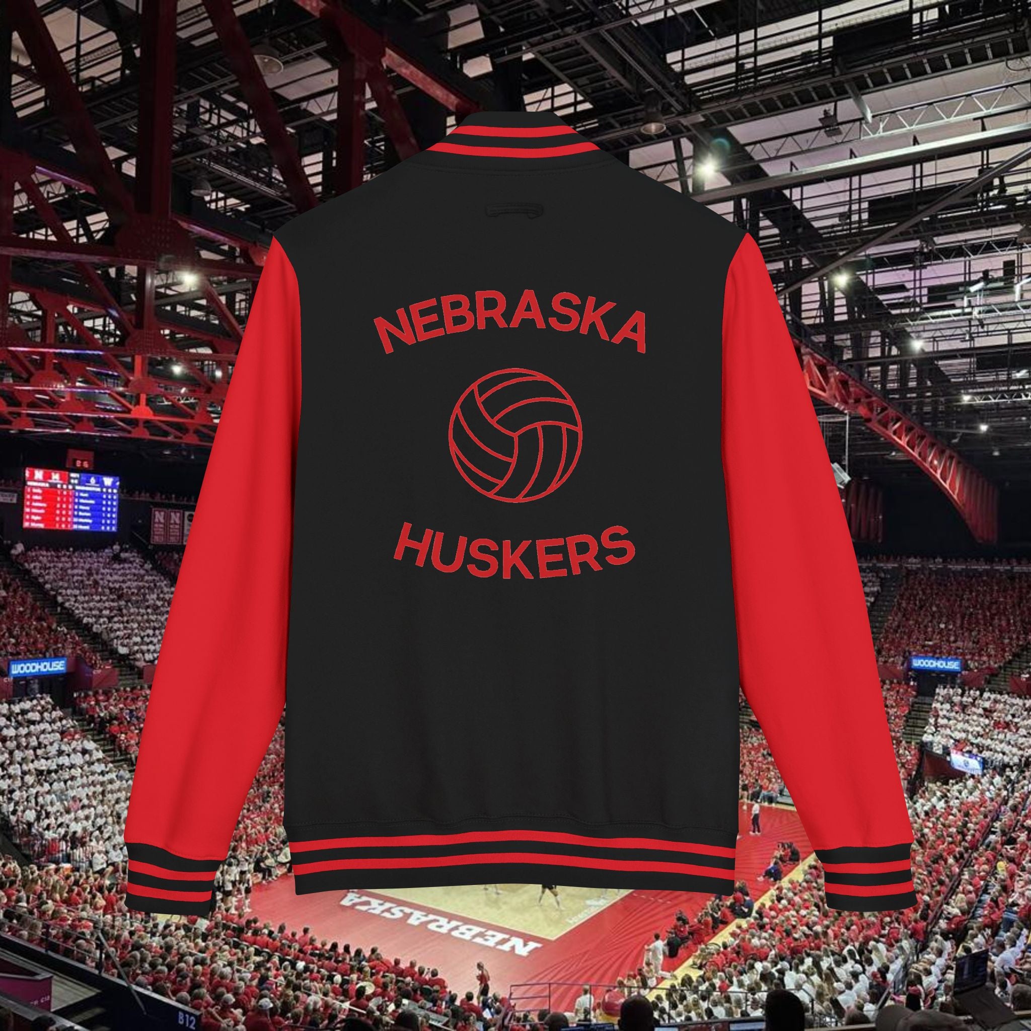 Nebraska Huskers Volleyball Letterman Jacket