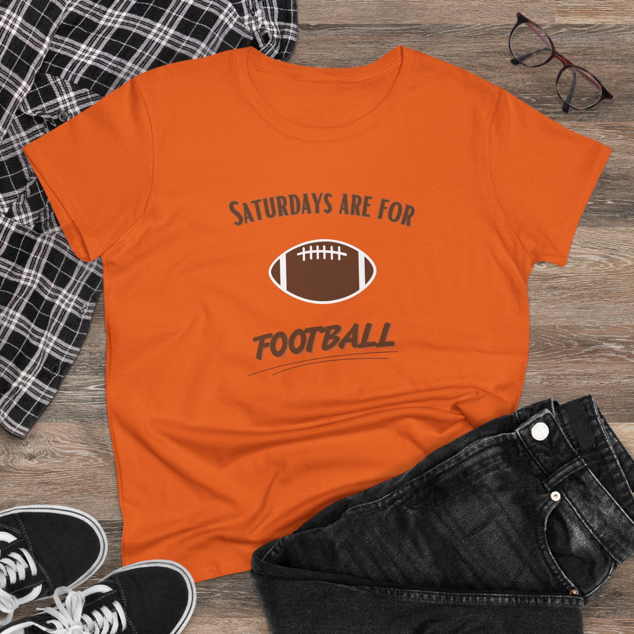 Saturdays Are For Football Tee — Women’s Football Graphic Shirt