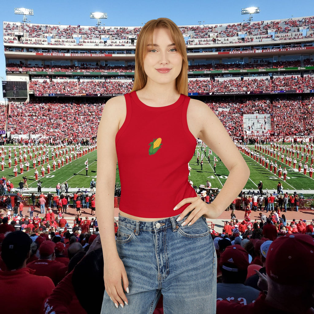 Corn Graphic Racerback Tank Top