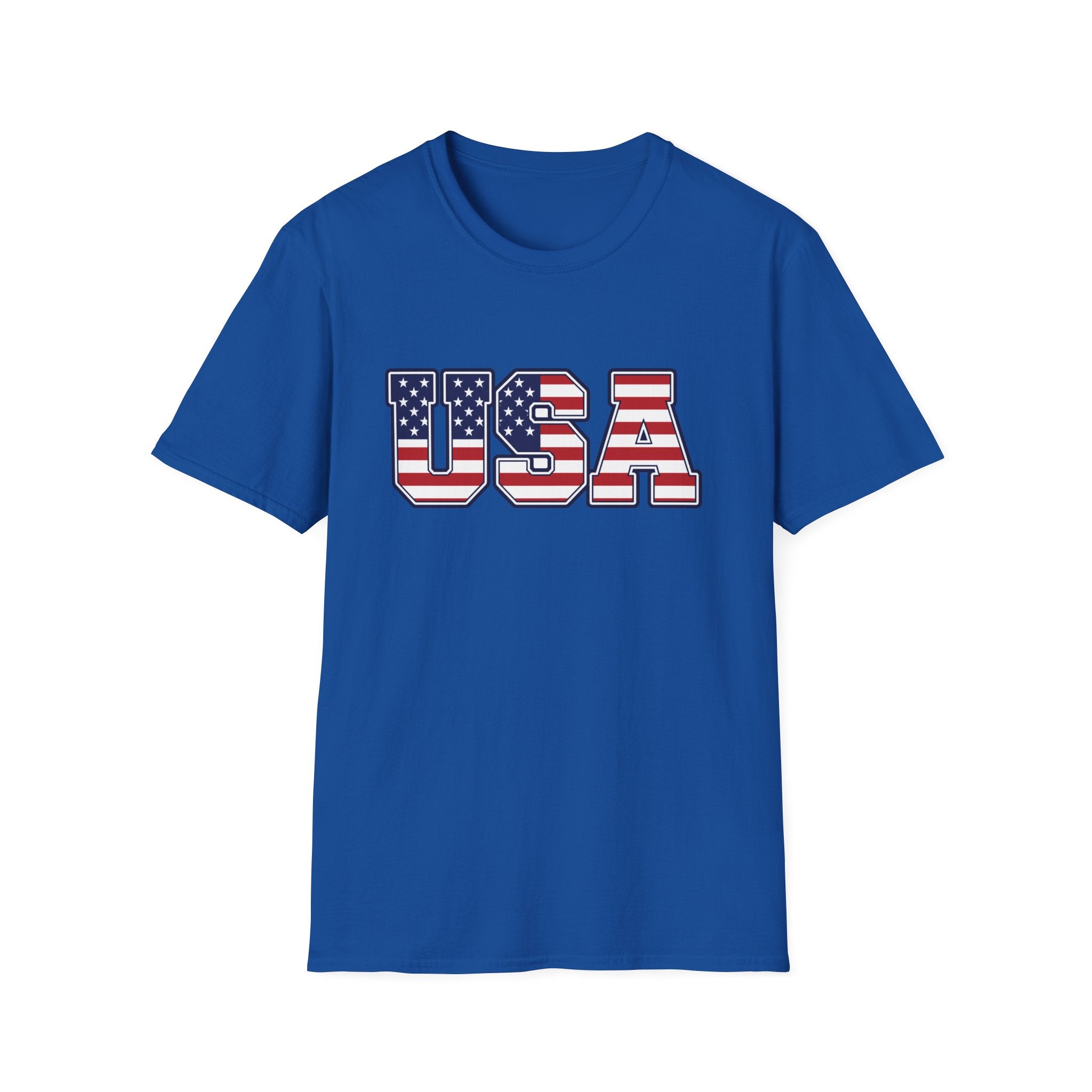 USA Flag T-Shirt – Retro Patriotic Stars & Stripes Tee