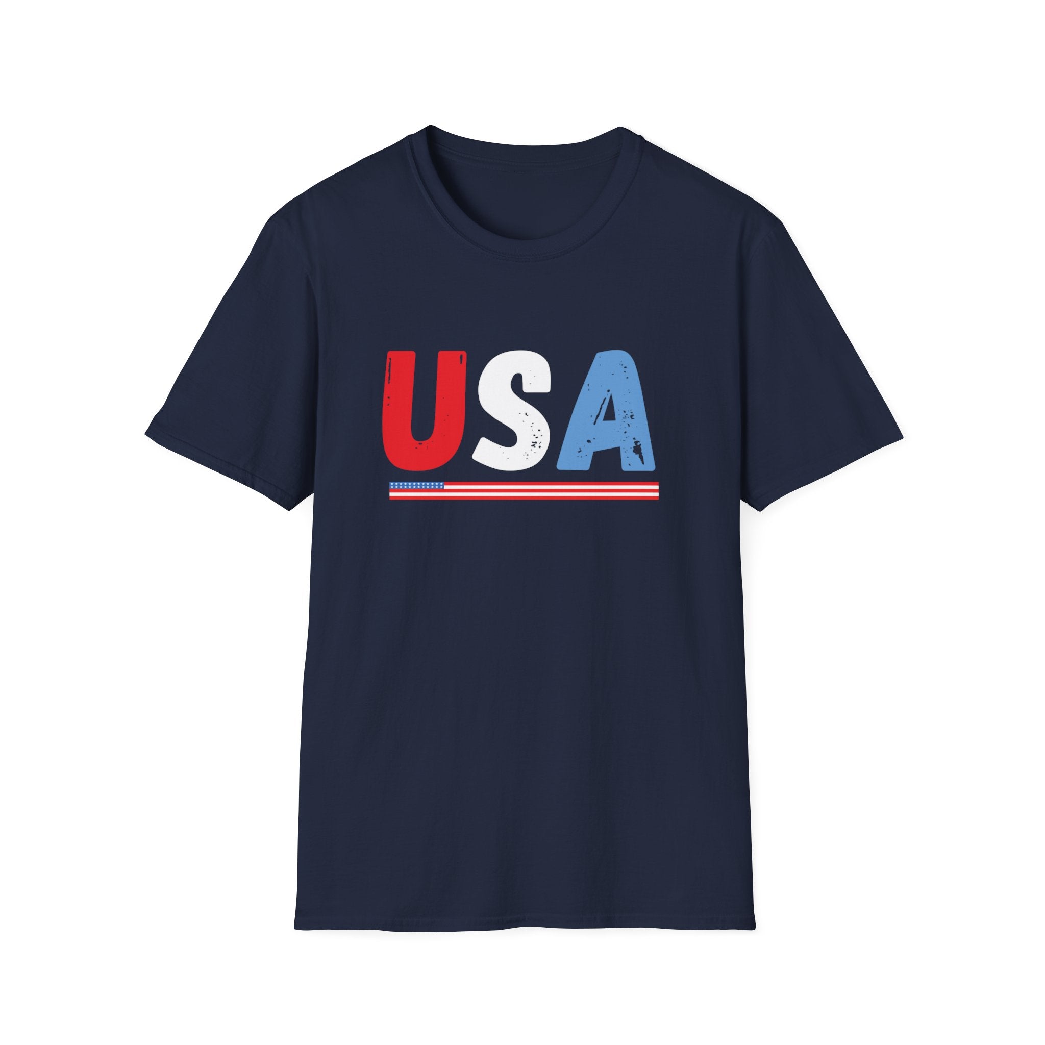 USA Retro Flag T-Shirt — Patriotic 4th of July Tee