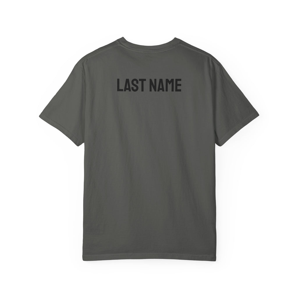 Just Married T‑Shirt — Personalized Last Name Wedding Tee