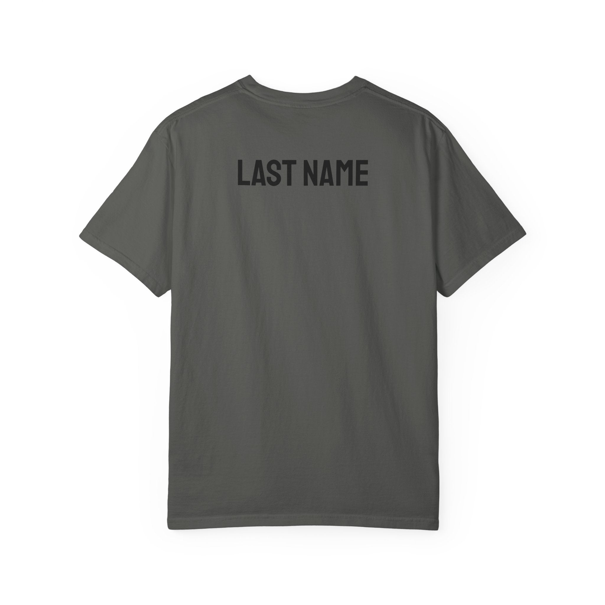 Just Married T‑Shirt — Personalized Last Name Wedding Tee