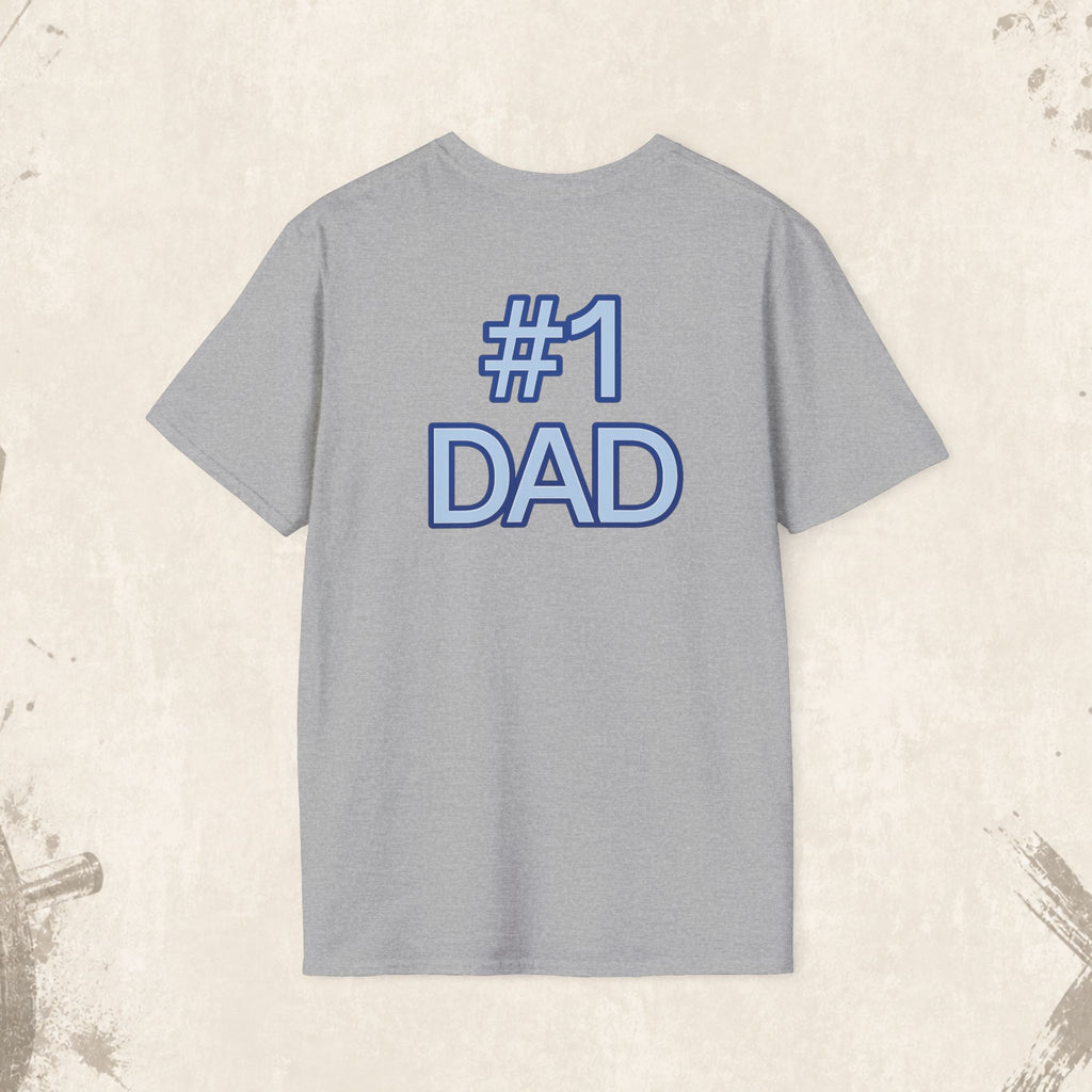 #1 Dad Badge T-Shirt – Celebrate the World's Greatest Dad