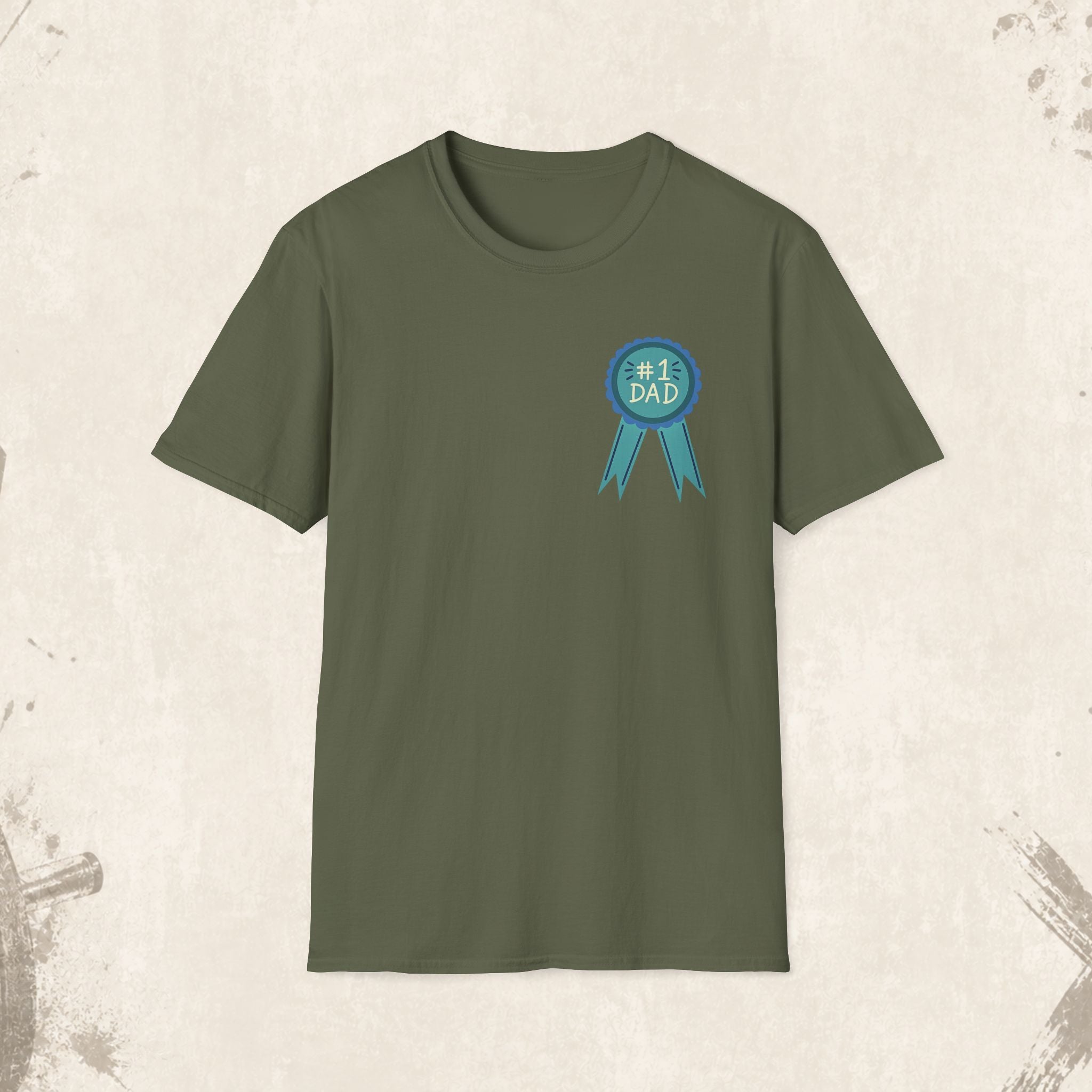 #1 Dad Badge T-Shirt – Celebrate the World's Greatest Dad