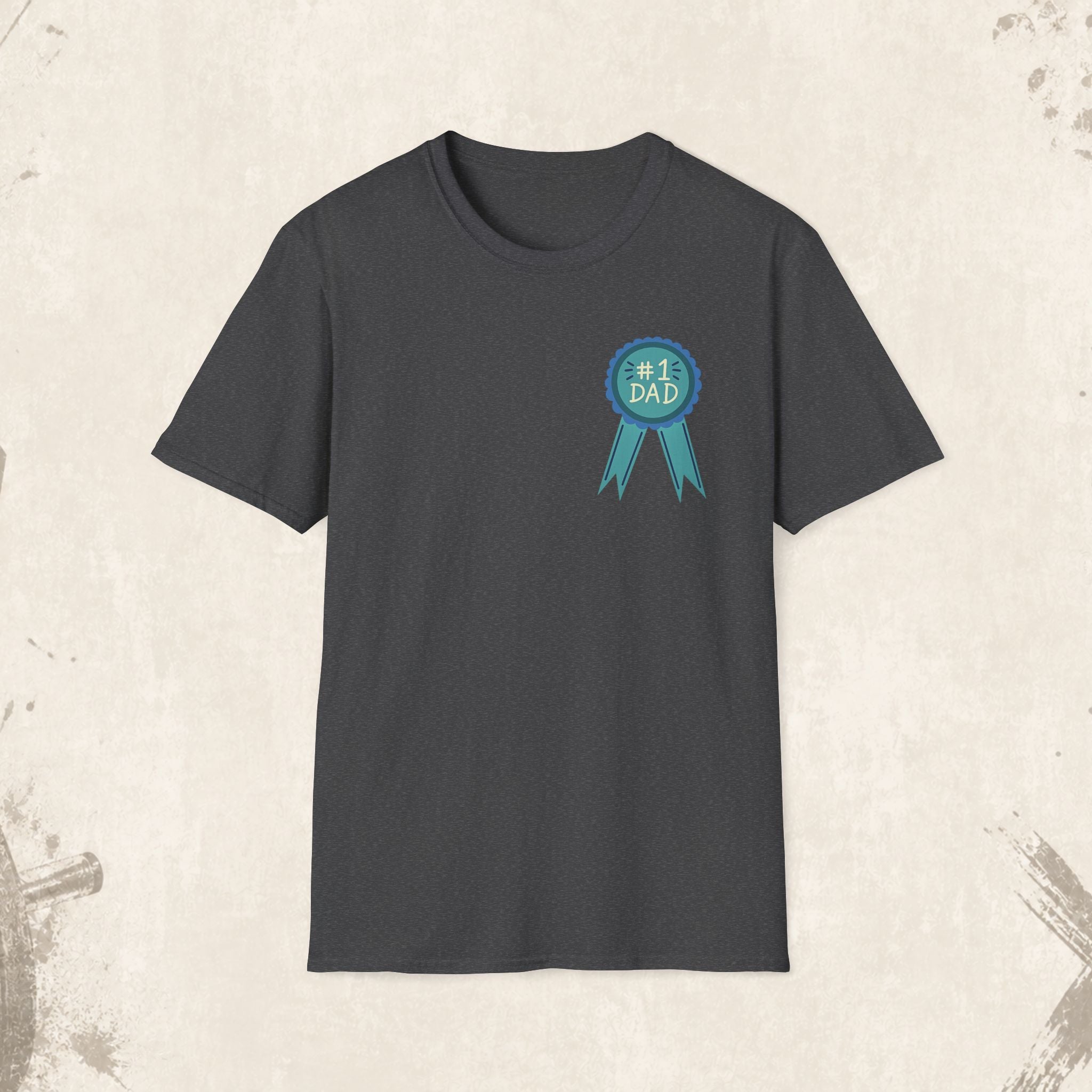 #1 Dad Badge T-Shirt – Celebrate the World's Greatest Dad