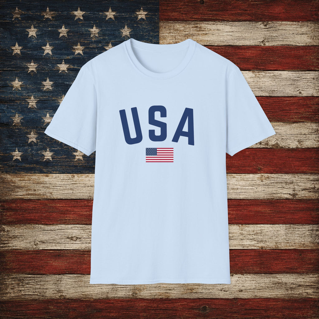 USA Flag T-Shirt — Patriotic American Graphic Tee for 4th of July and Memorial Day