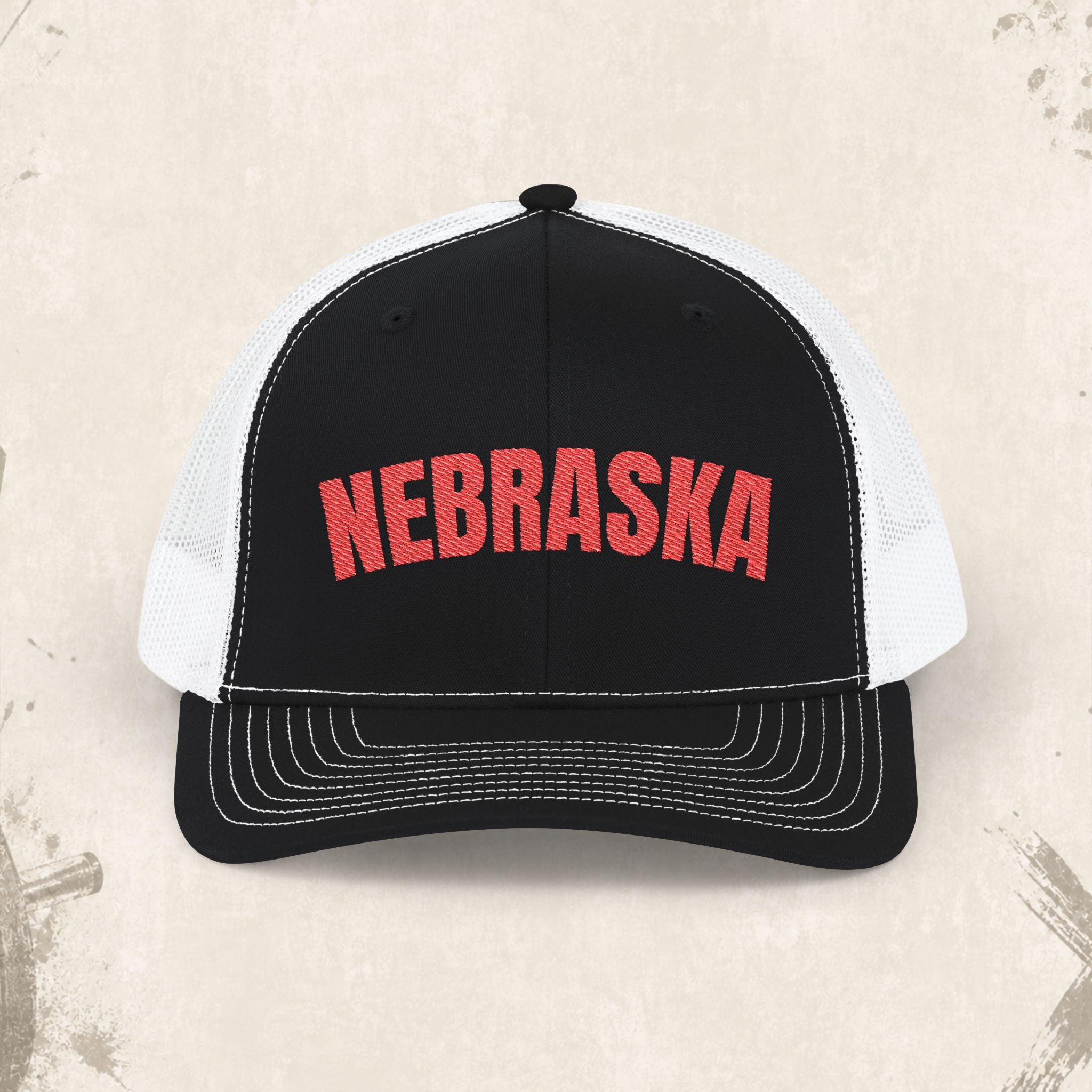 Nebraska Trucker Hat – Vintage Embroidered Snapback Cap