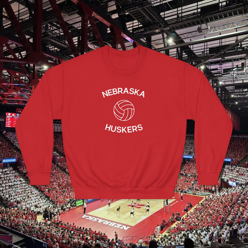 Nebraska Huskers Volleyball Crewneck Sweatshirt