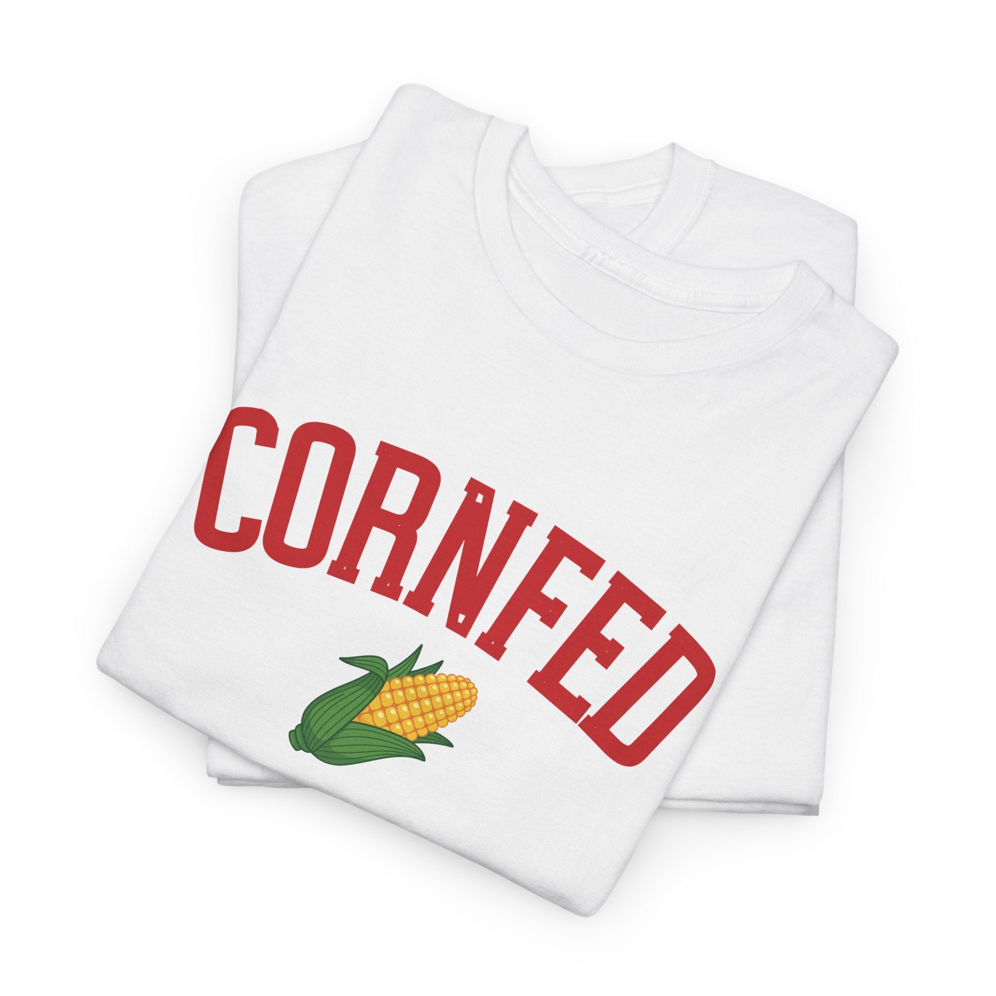 Cornfed Corn Tee — Retro Farm Graphic T-Shirt for Nebraska Fans
