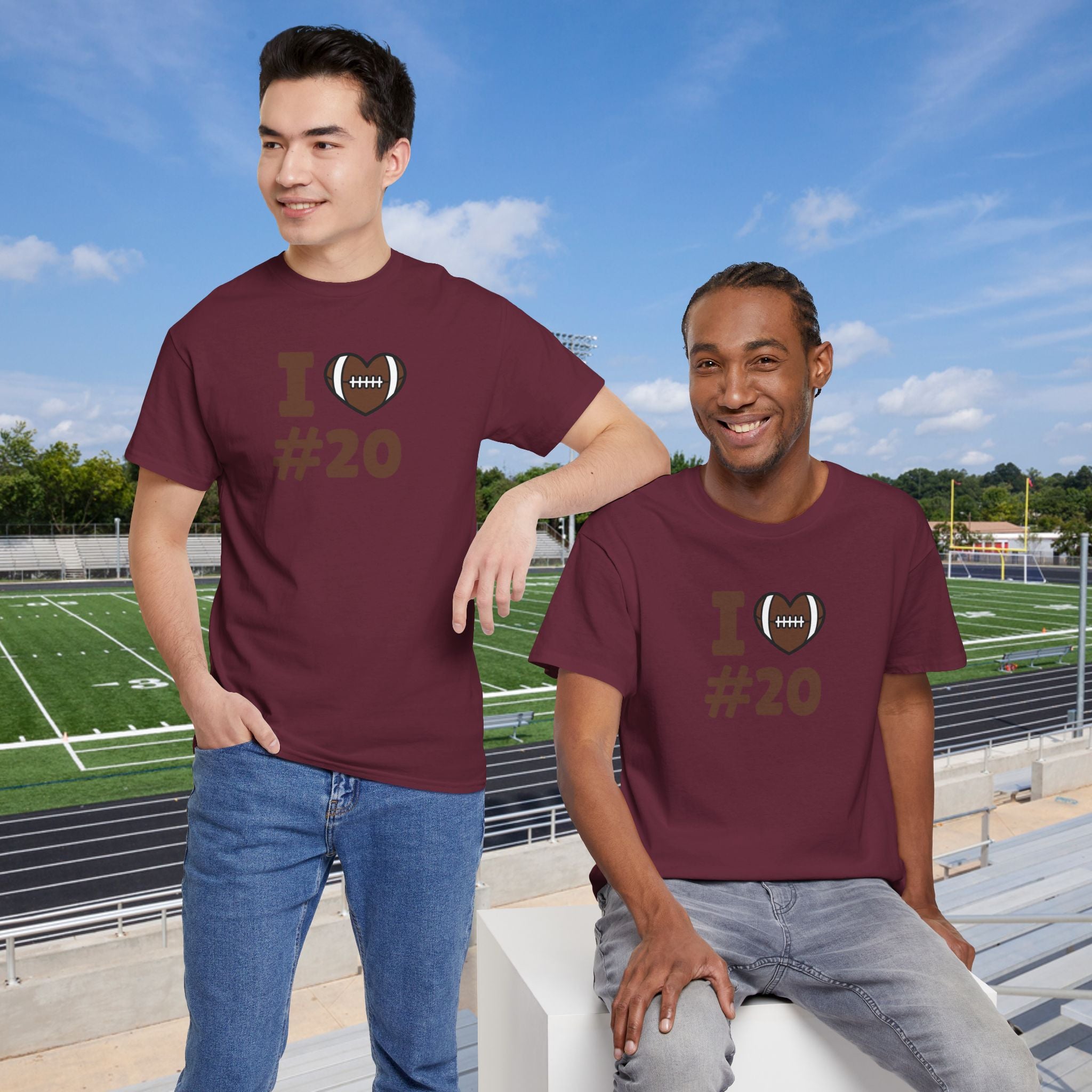 PERSONALIZABLE - I Heart #-- Customizable T‑Shirt
