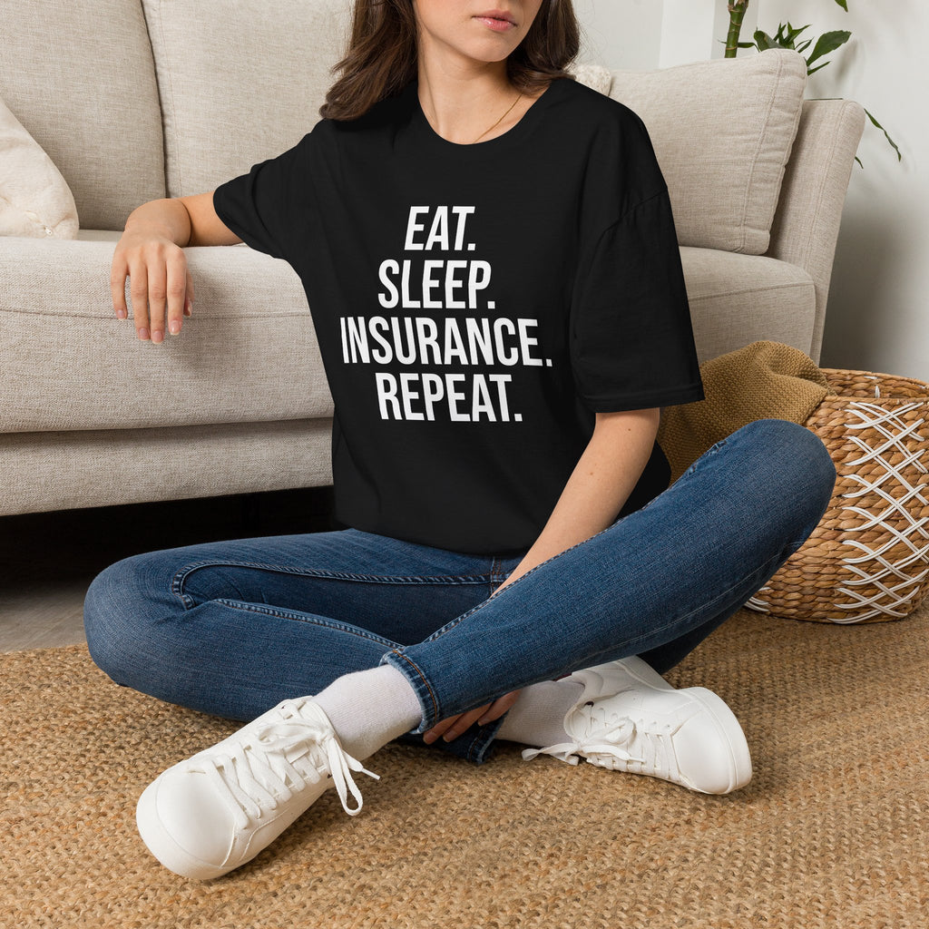 Eat. Sleep. Insurance. T-Shirt — Funny Insurance Agent Shirt for Professionals & Gift
